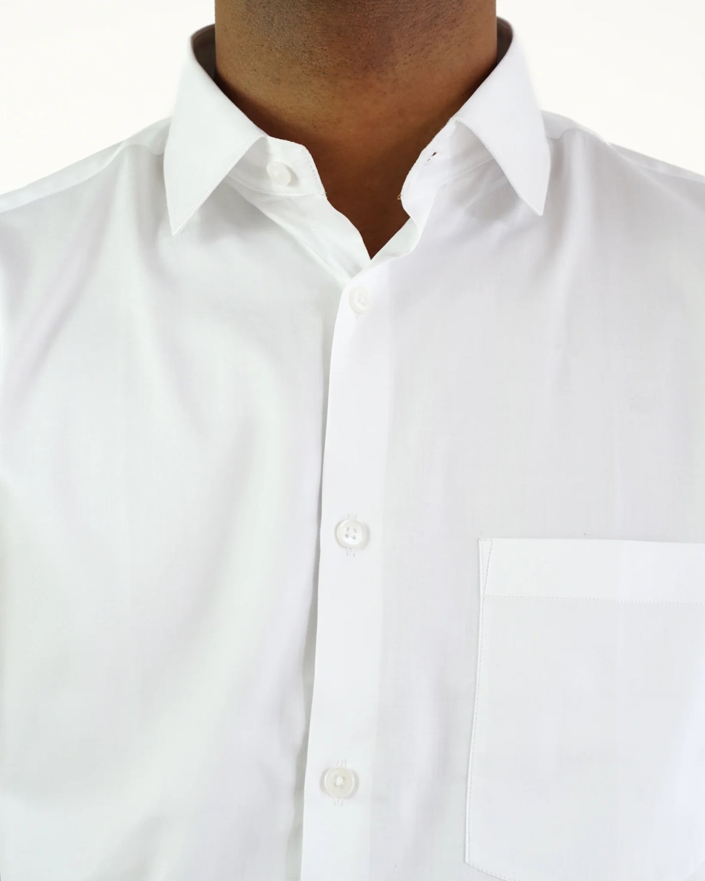 Classic White Satin Shirt