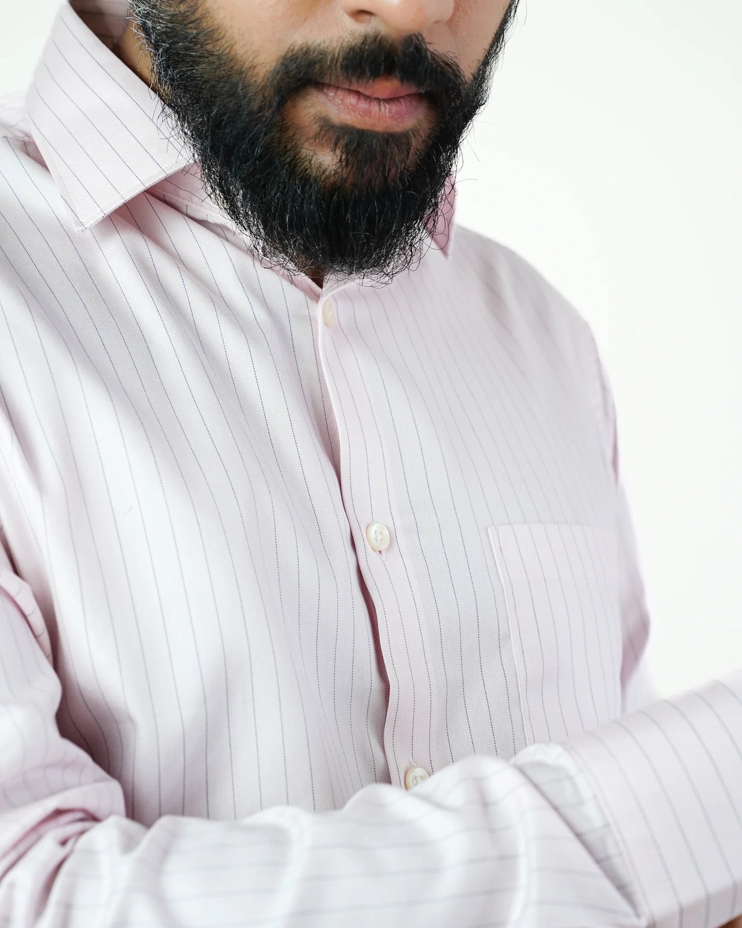 Pink Pinstripe Cotton Shirt