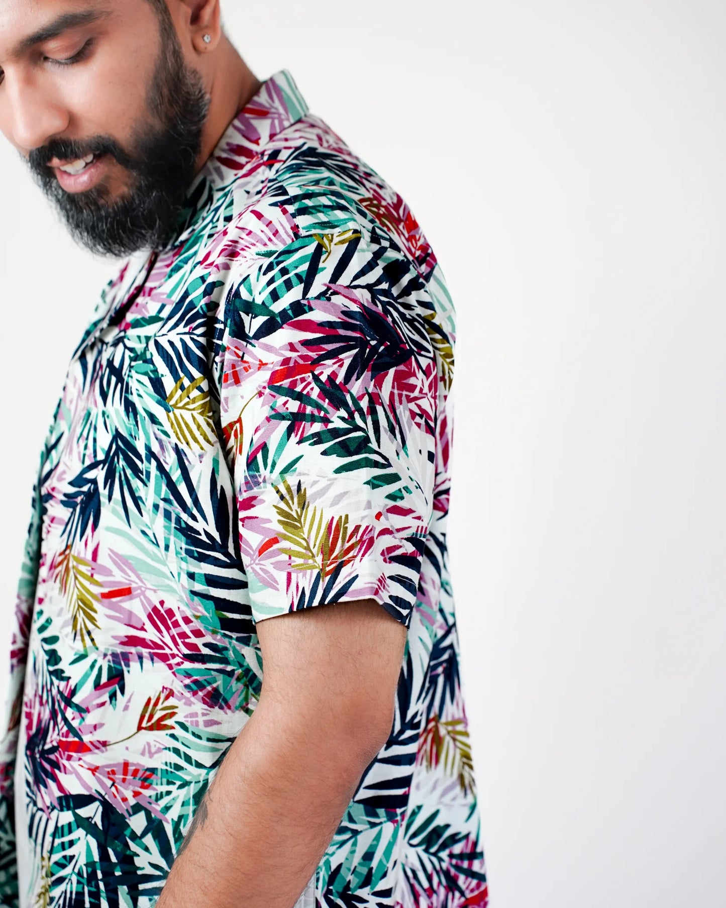 Tropical Canopy Cotton Linen Shirt
