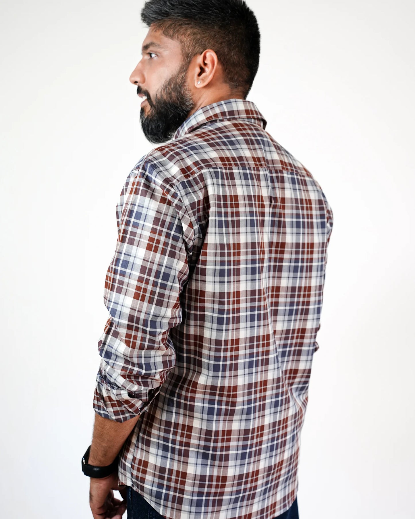 Rustic Twill Plaid Shirt