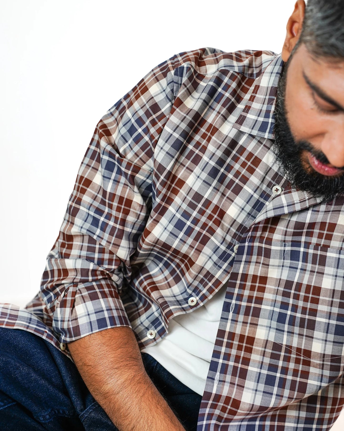 Rustic Twill Plaid Shirt