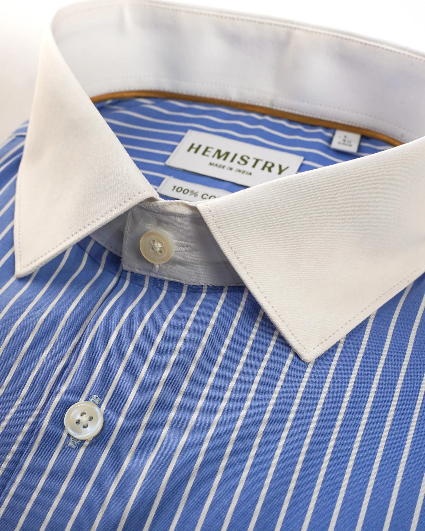 Coastal Breeze Contrast Collar Shirt