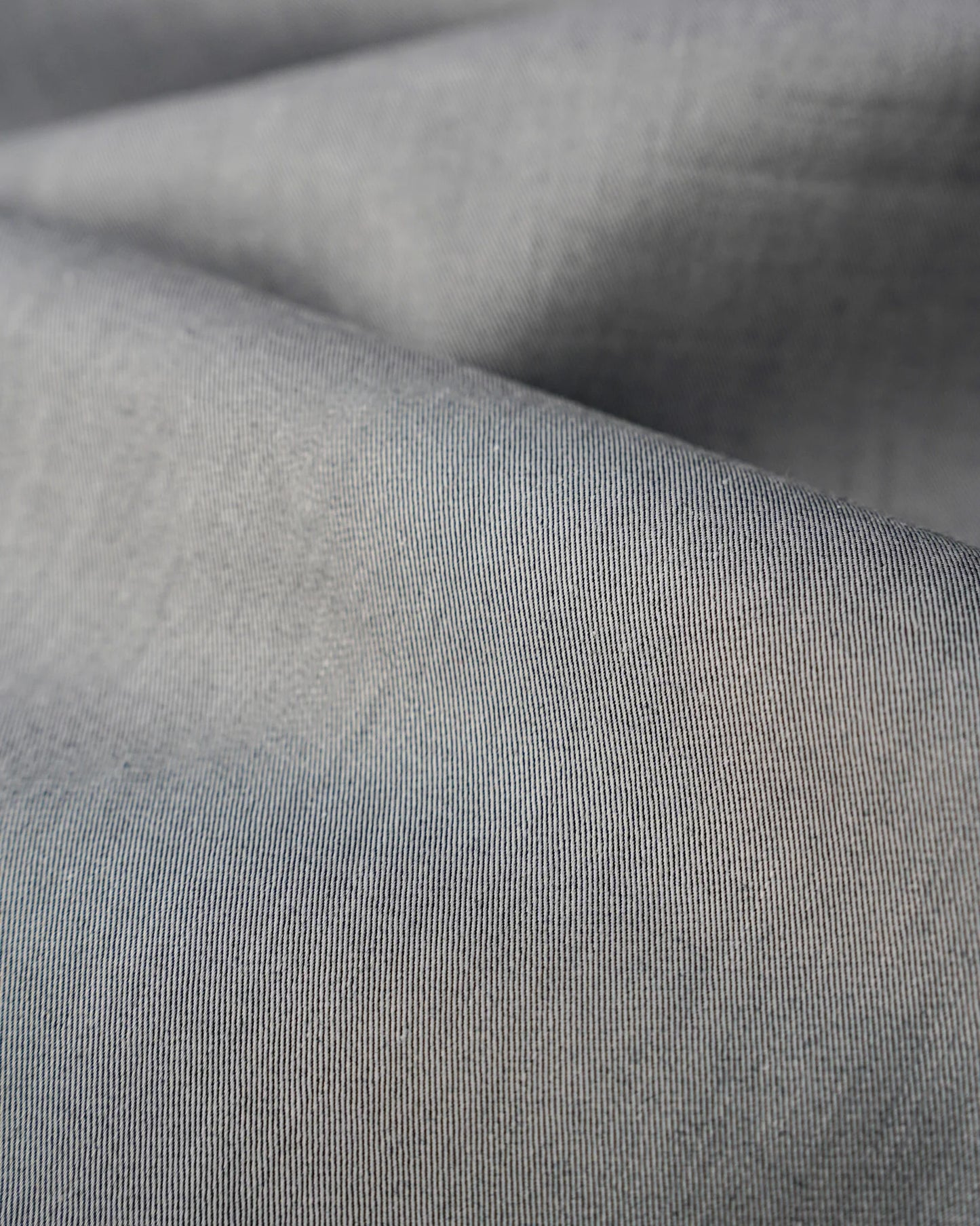 Cloud Grey Chambray Cotton Shirt