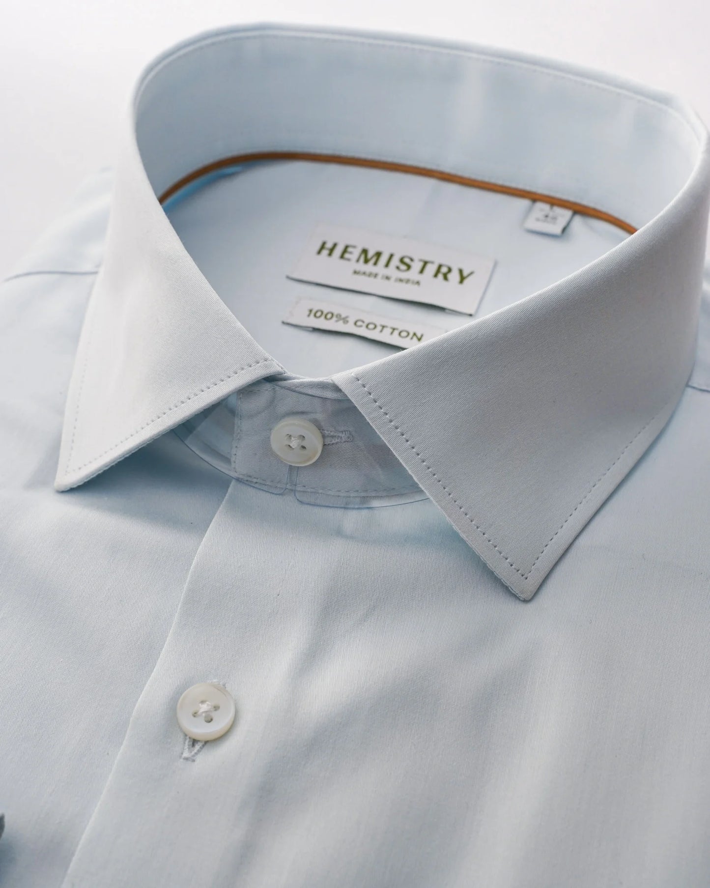 Serene Sky Blue Giza Cotton Shirt