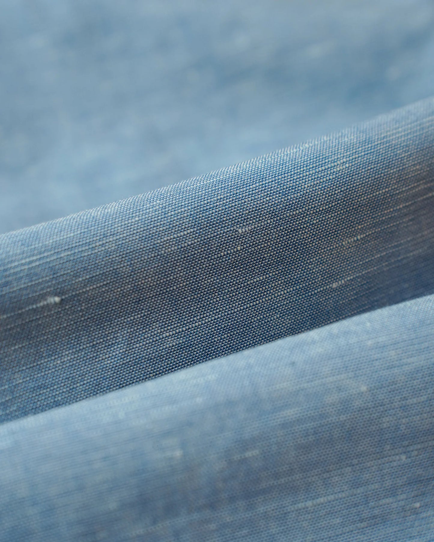 Aether Blue Cotton Linen Short Kurta