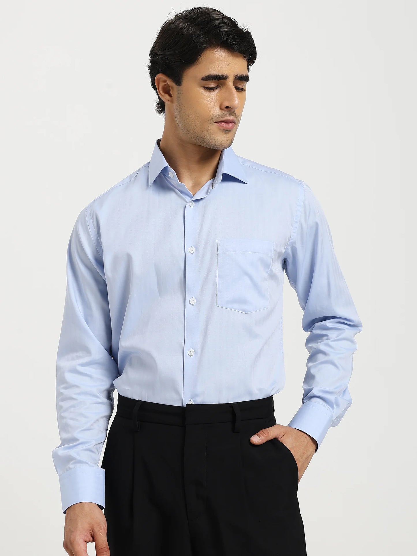 Arctic Horizon Herringbone Shirt