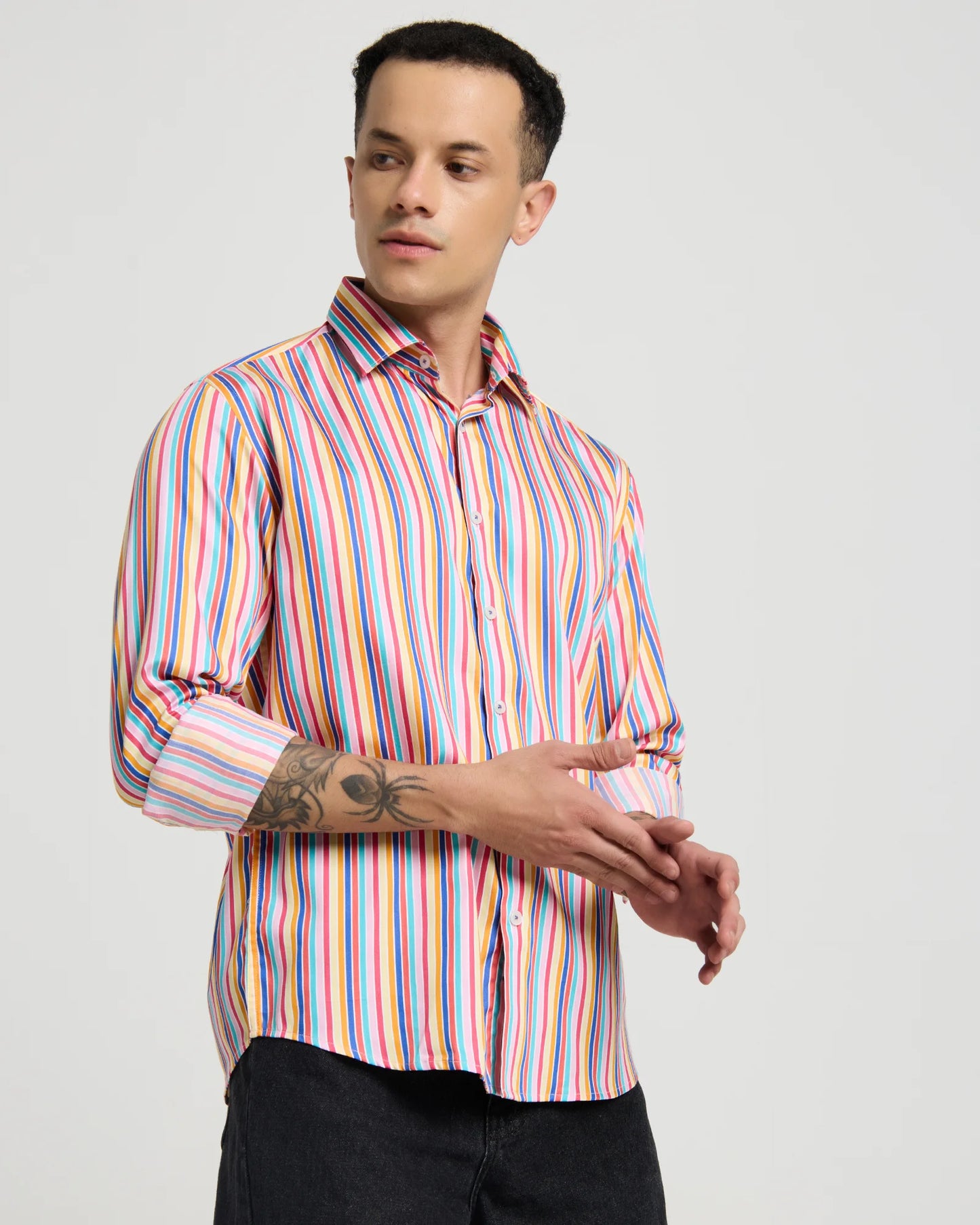 Carnival Stripe Cotton Shirt