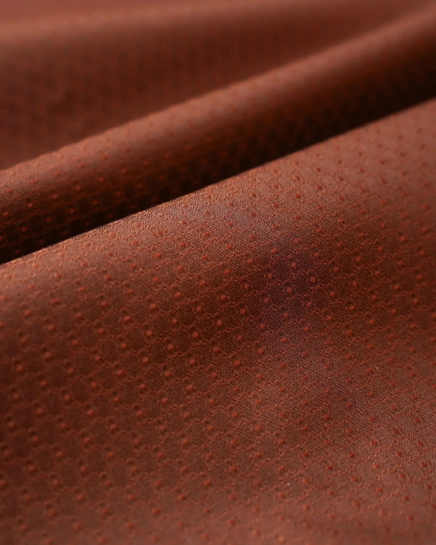 Cognac Medallion Dobby Shirt