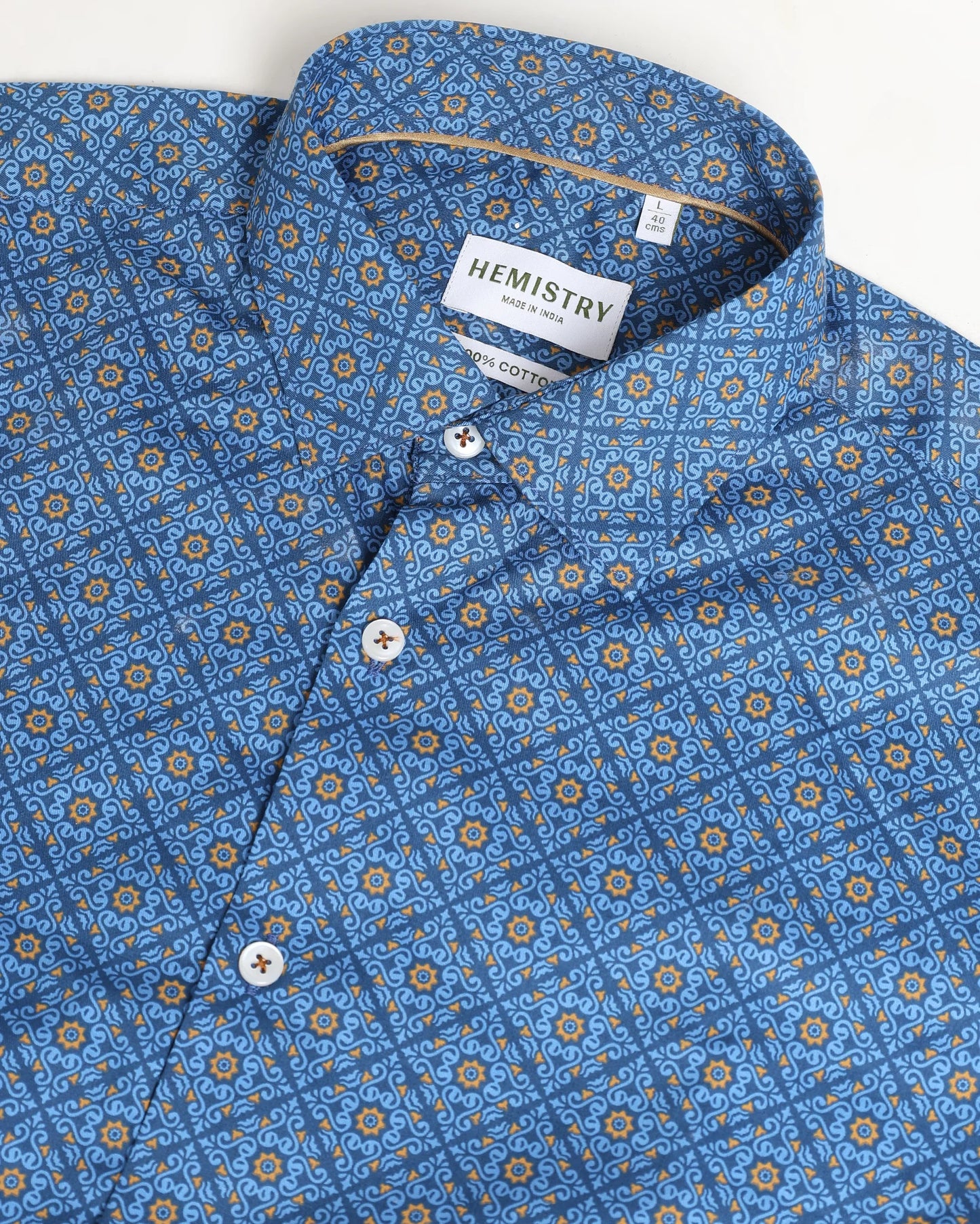 Edenic Mosaic Cotton Shirt