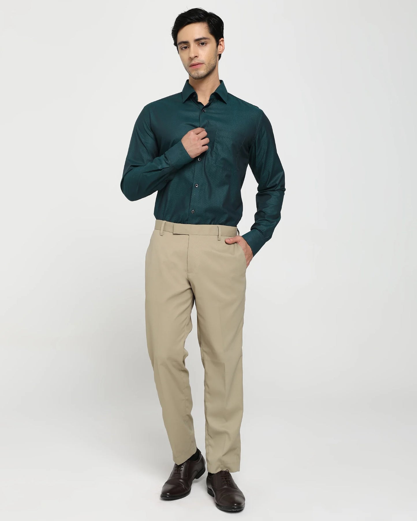 Emerald Dobby Giza Shirt