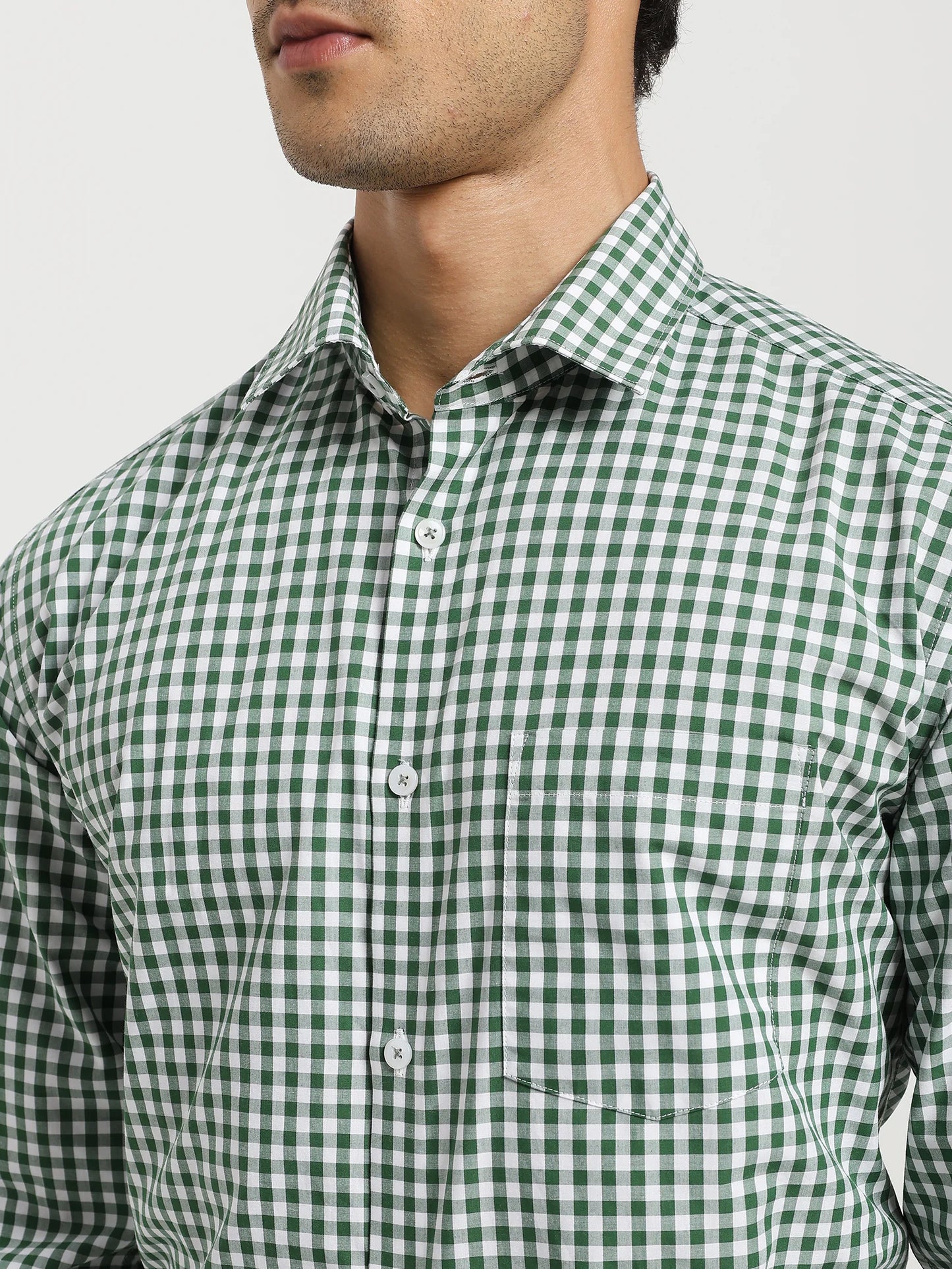 Emerald Grid Check Shirt