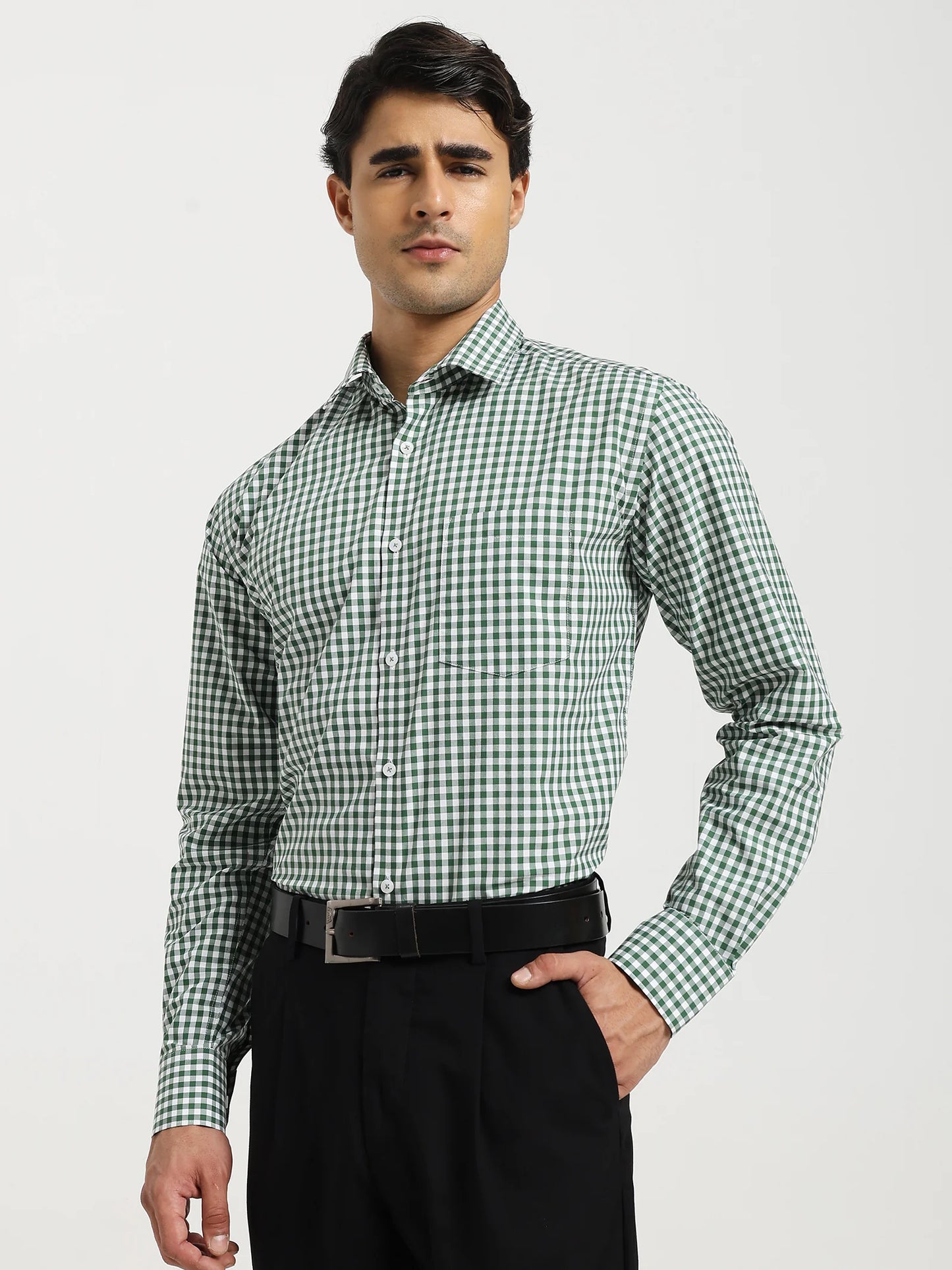 Emerald Grid Check Shirt