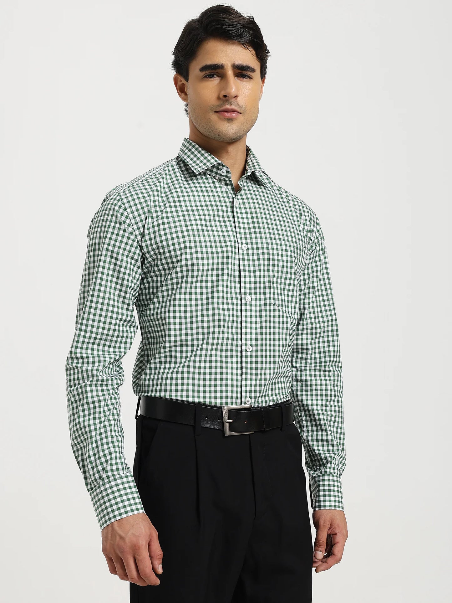Emerald Grid Check Shirt