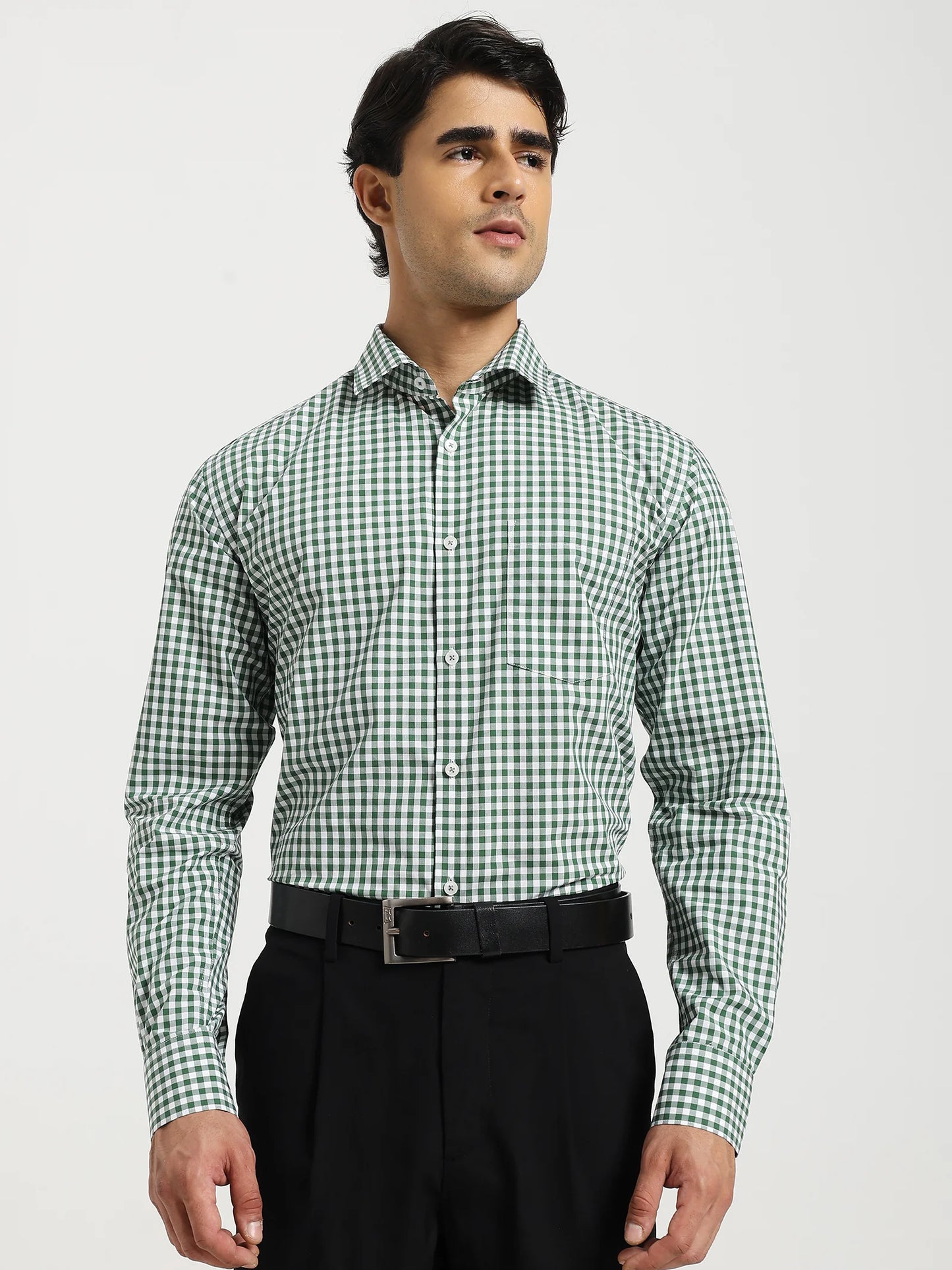 Emerald Grid Check Shirt