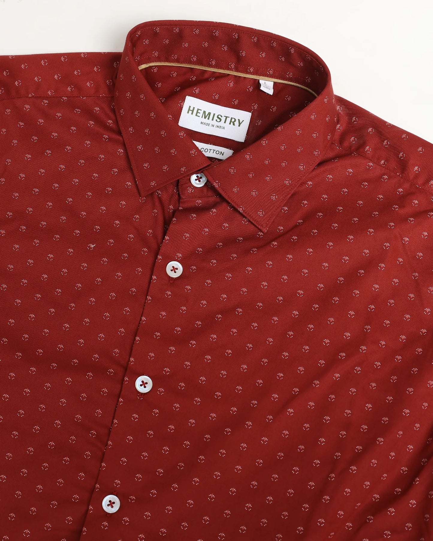 Imperial Garnet Micro Motif Shirt
