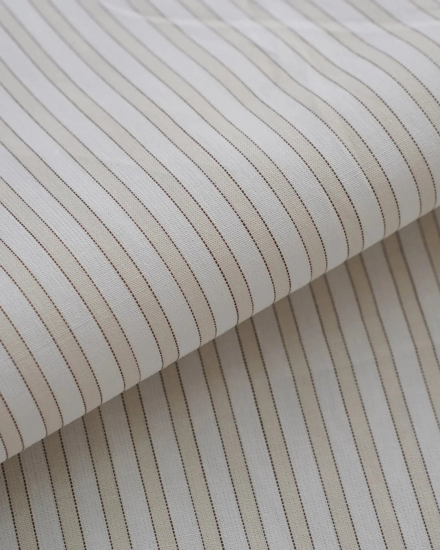 Ivory Pinstripe Button-Down Shirt