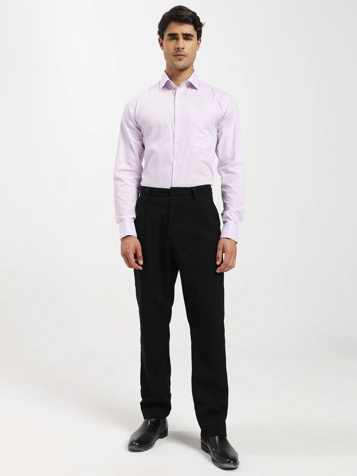 Lavender Regent Check Dobby Shirt