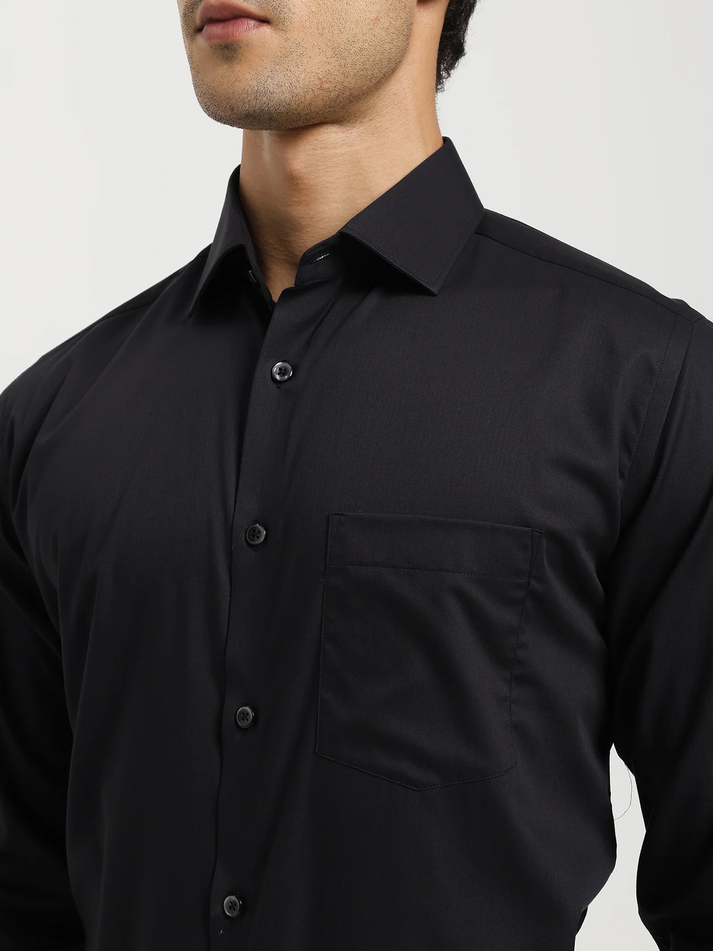 Midnight Herringbone Shirt