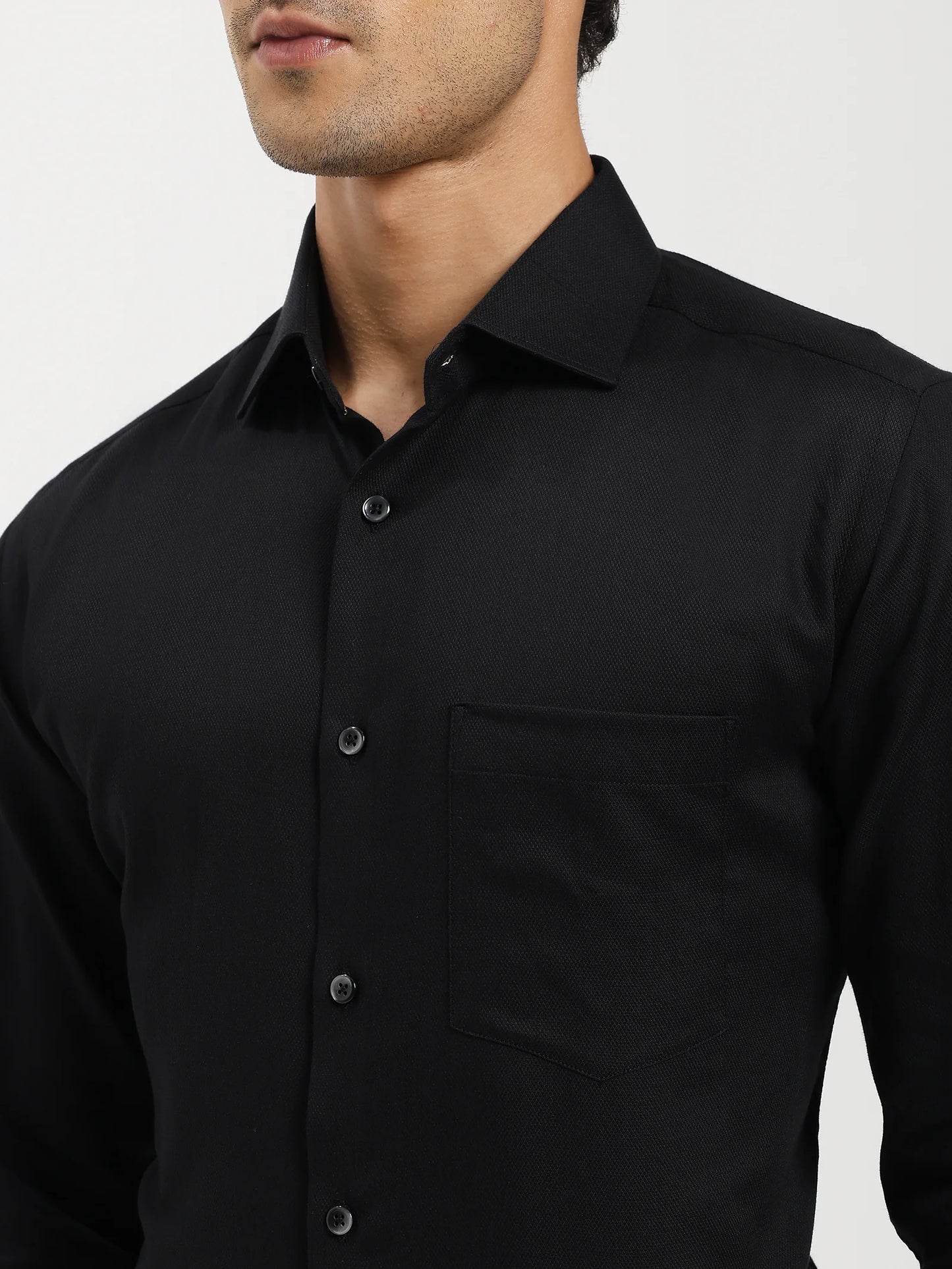 Noir Dobby Classic Shirt