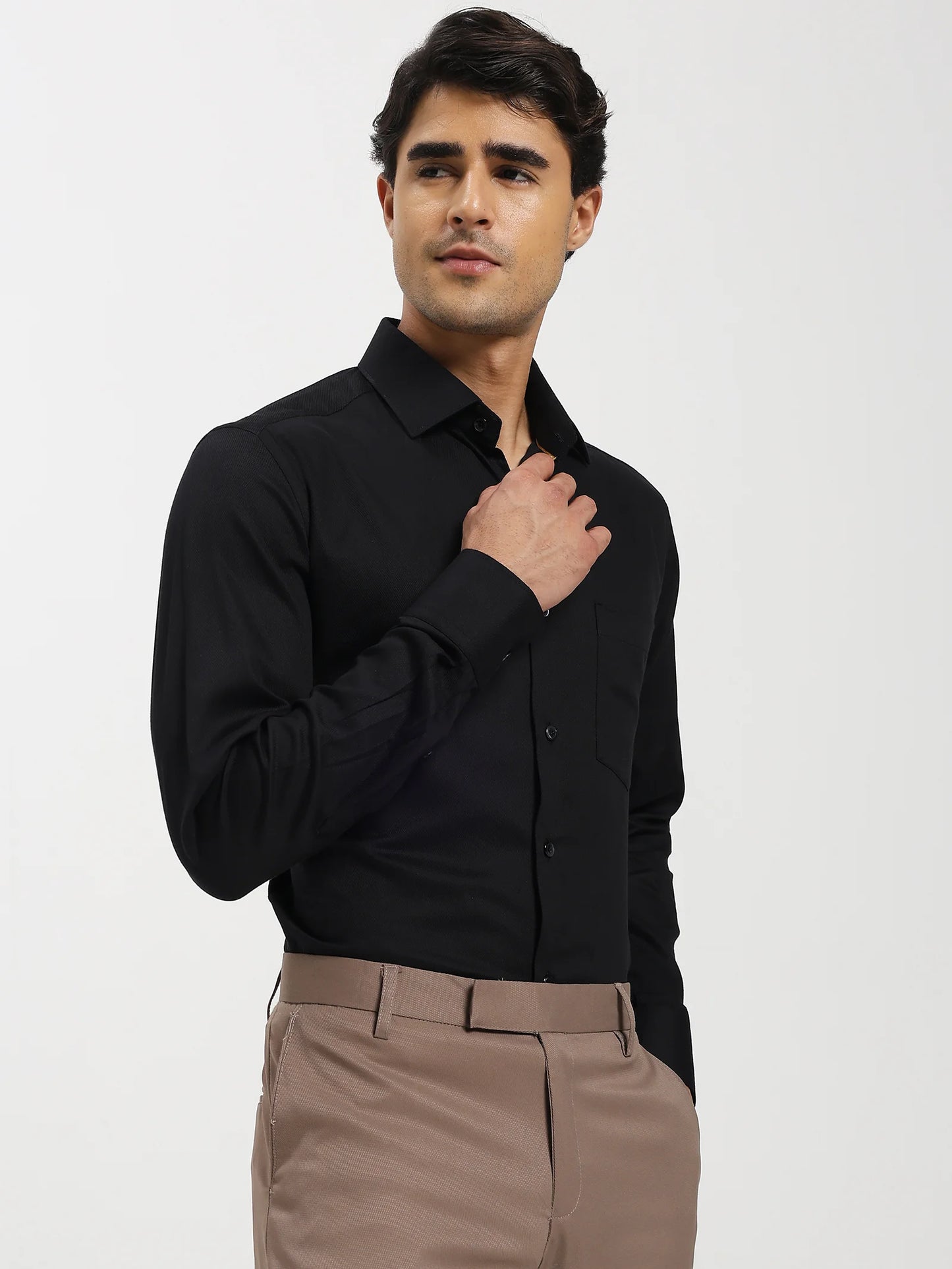 Noir Dobby Classic Shirt