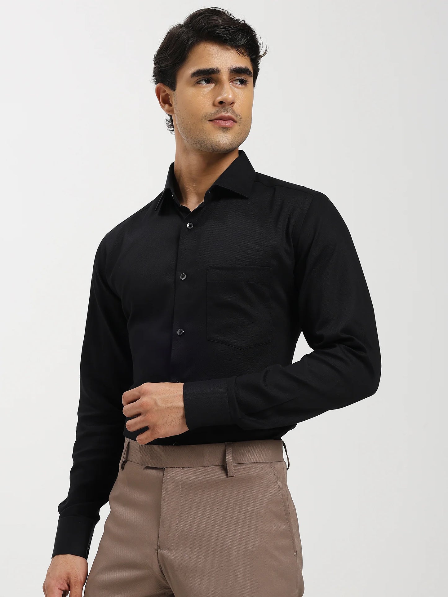 Noir Dobby Classic Shirt