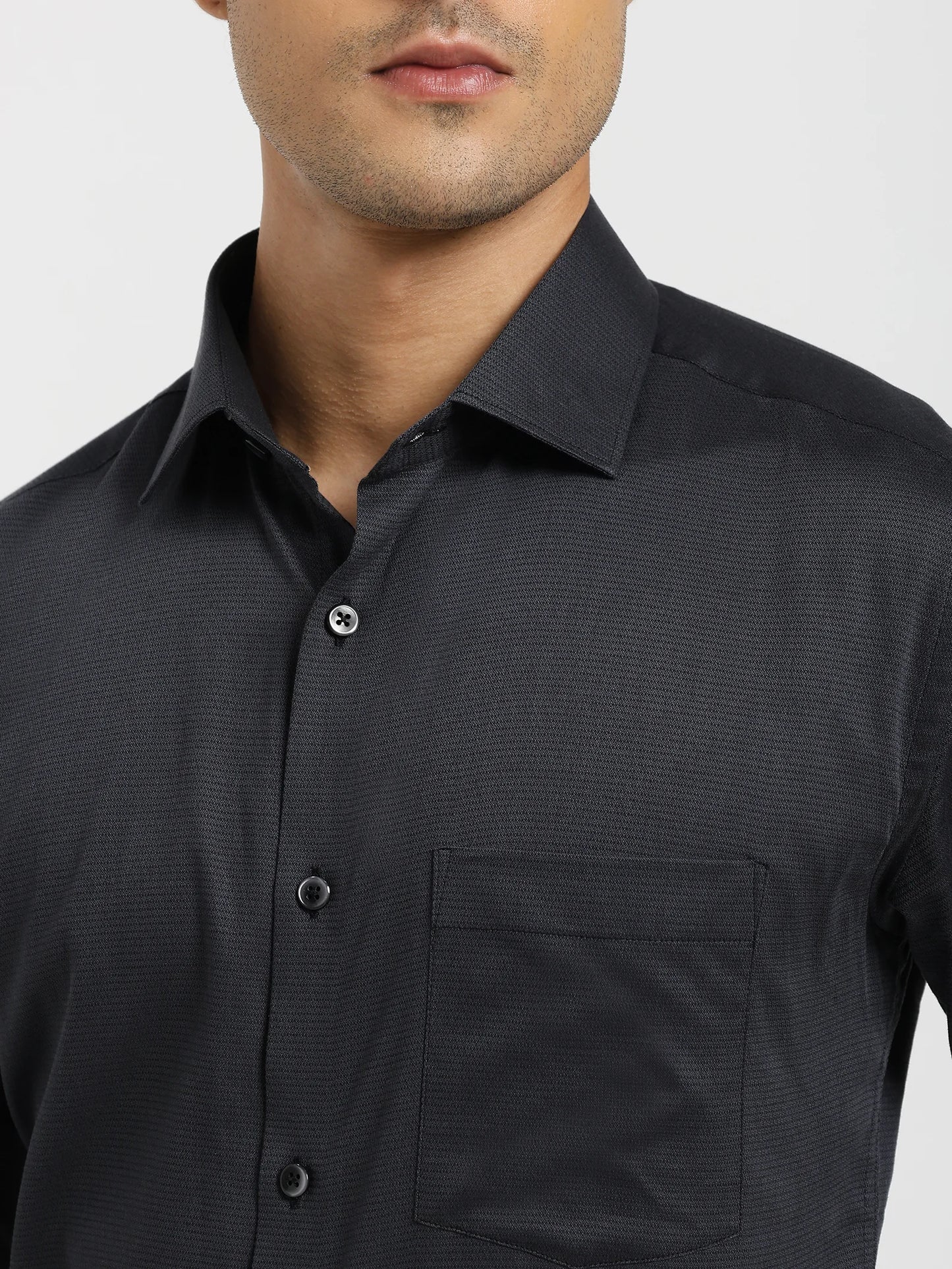 Onyx Microtexture Luxe Shirt