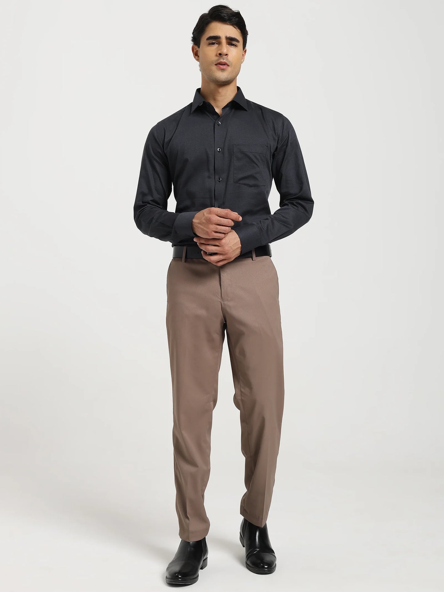Onyx Microtexture Luxe Shirt