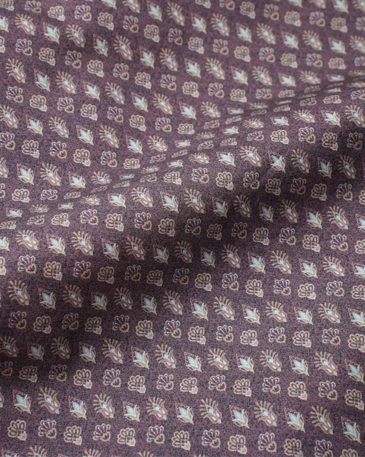 Plum Booti Print Short Kurta