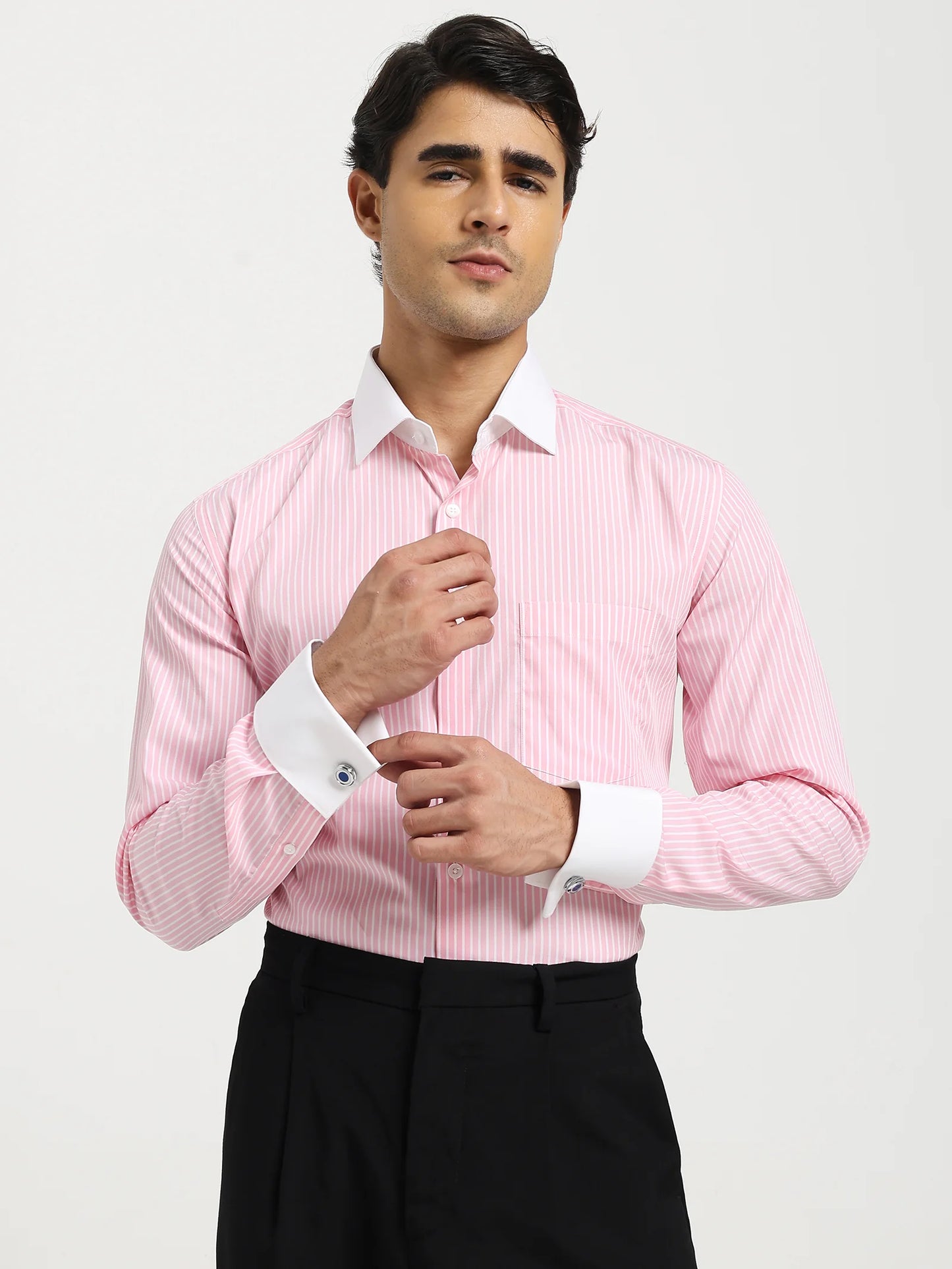 Rosé Royale Contrast Collar Shirt