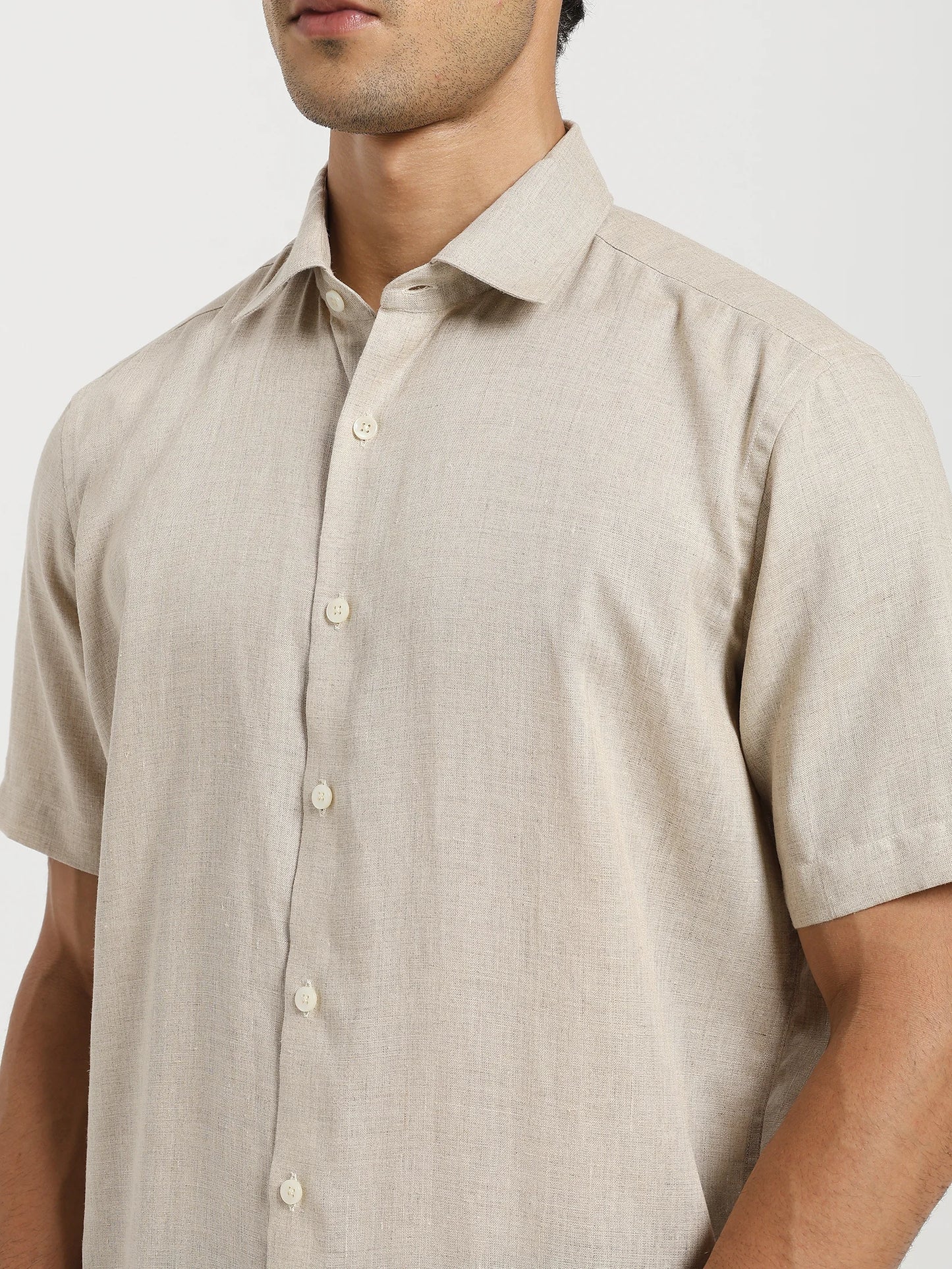 Sahara Beige Linen Shirt