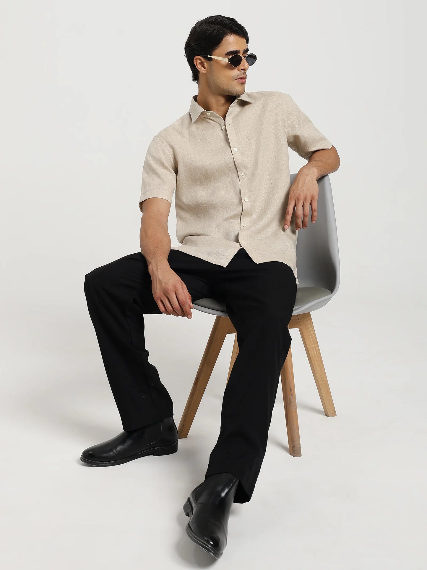 Sahara Beige Linen Shirt