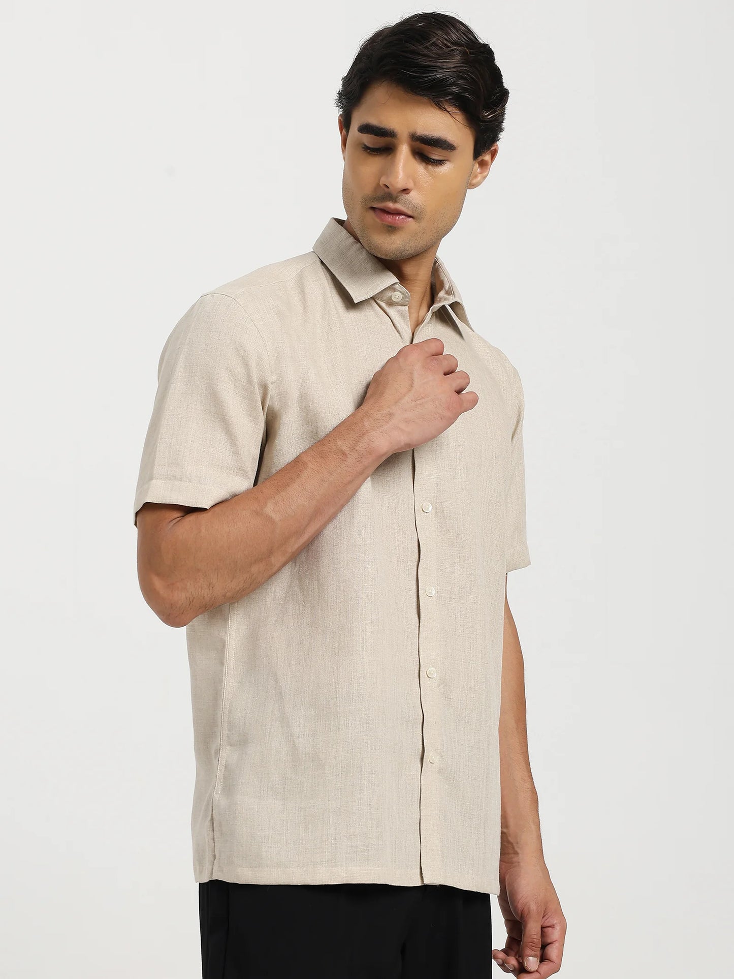 Sahara Beige Linen Shirt