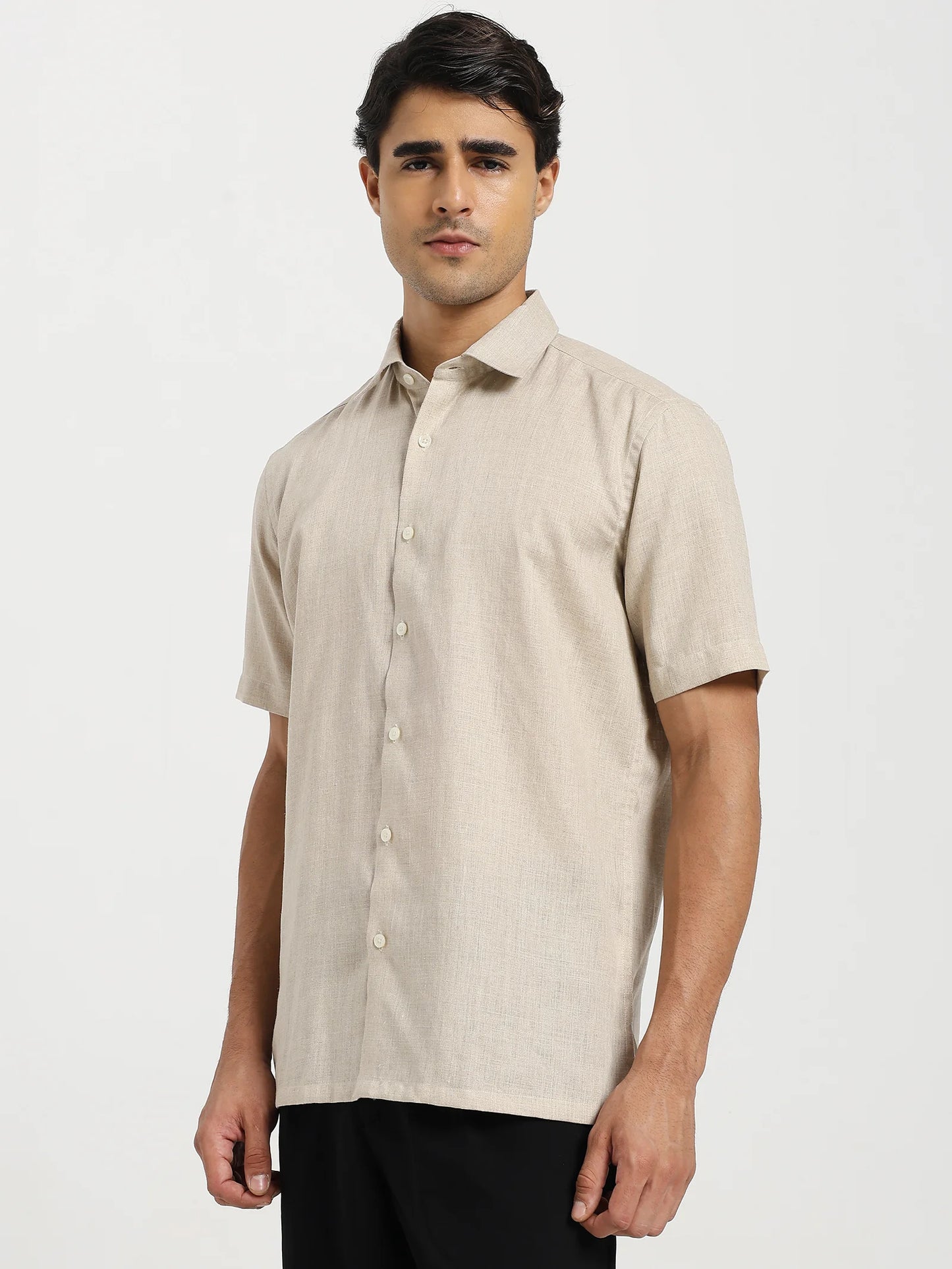 Sahara Beige Linen Shirt