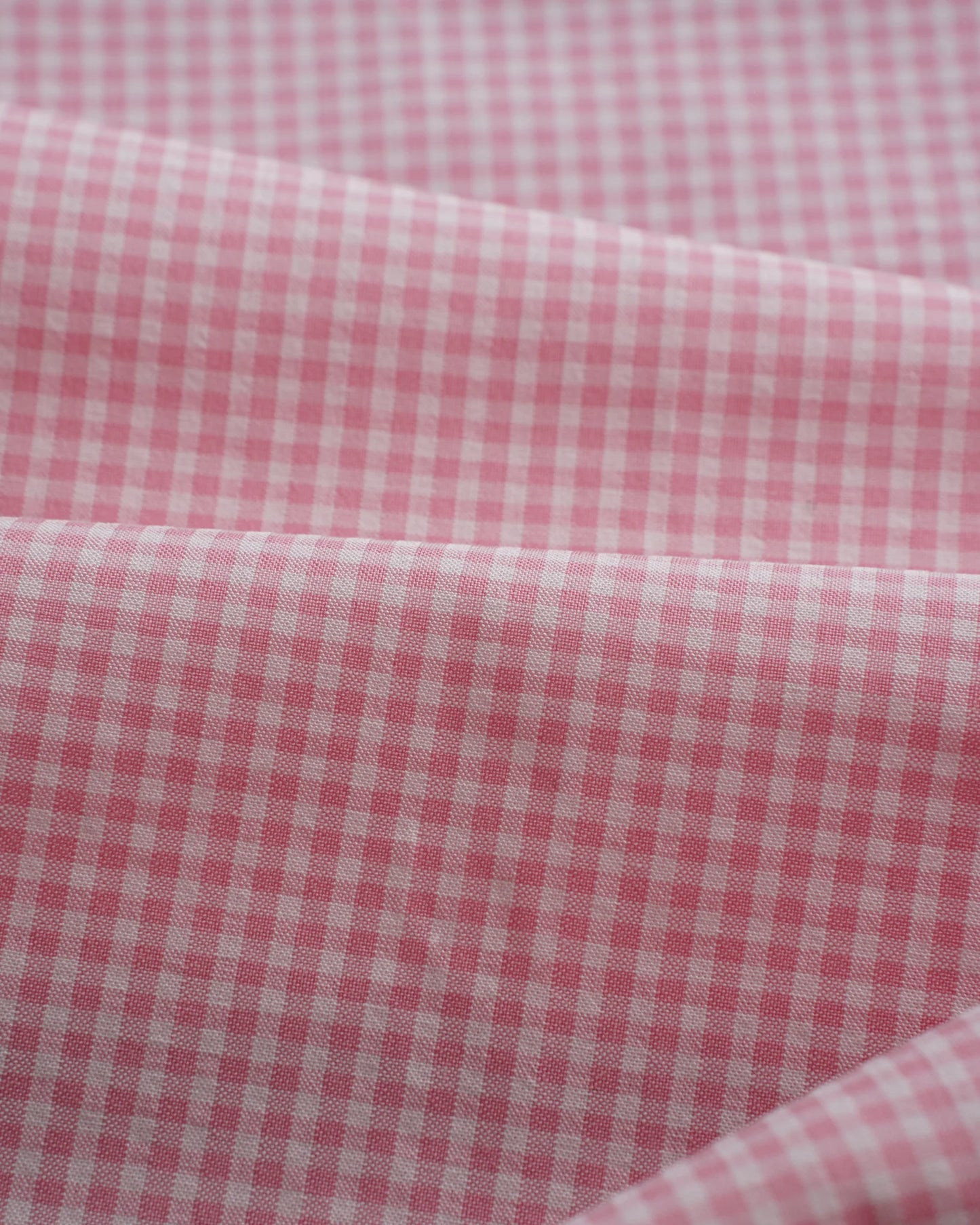 Sakura Microcheck Contrast Collar Shirt