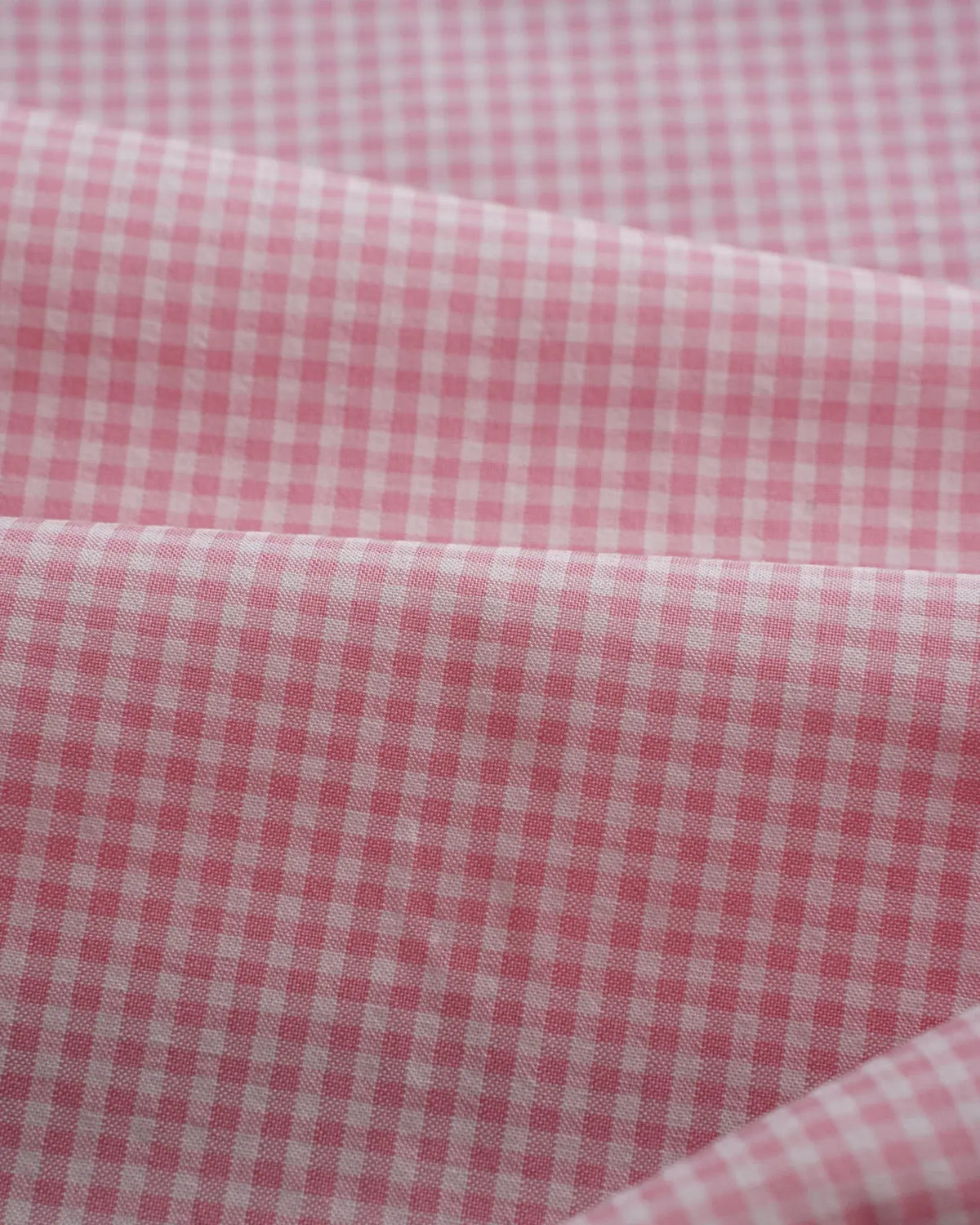 Sakura Microcheck Contrast Collar Shirt