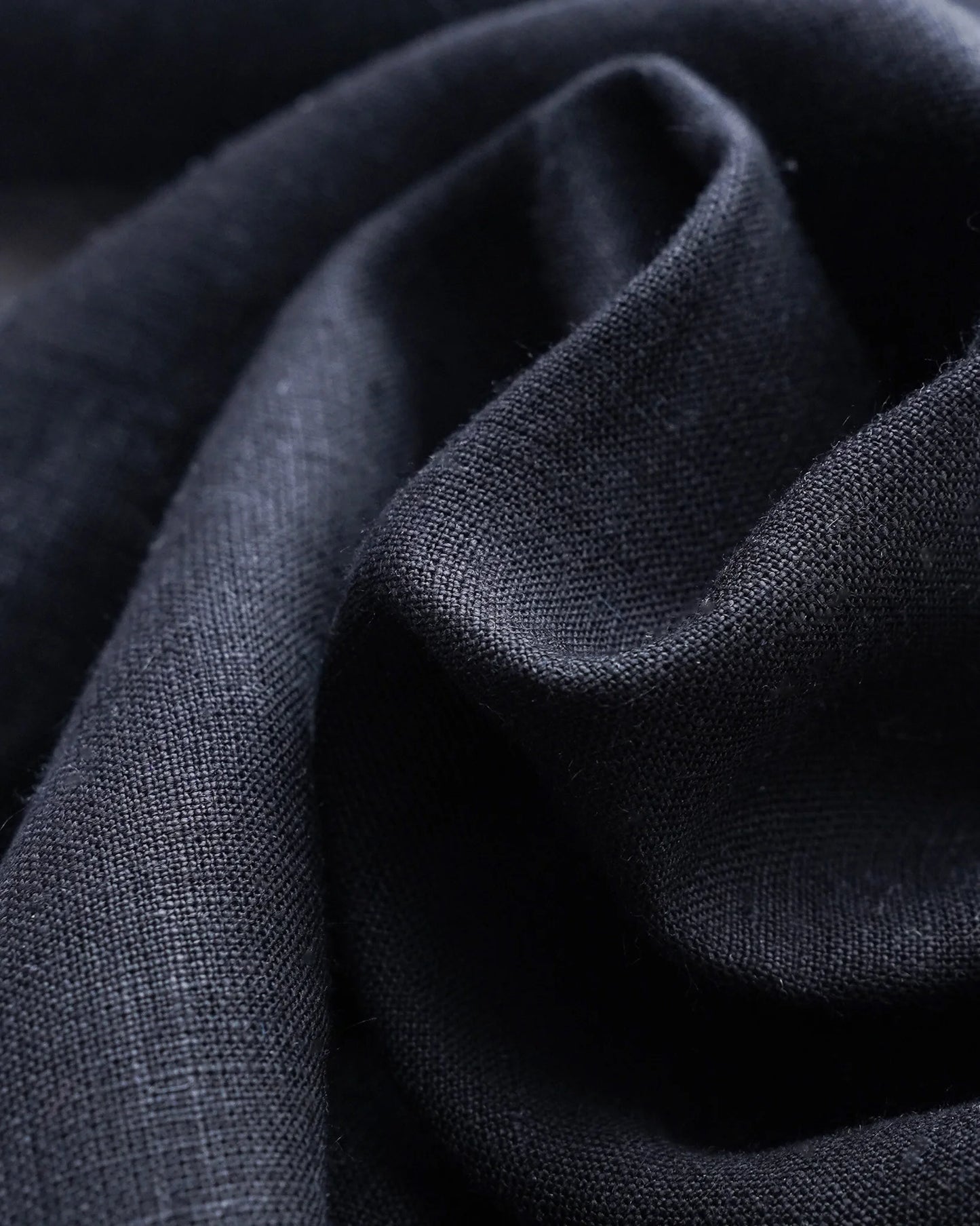 True Black Linen Classic Shirt