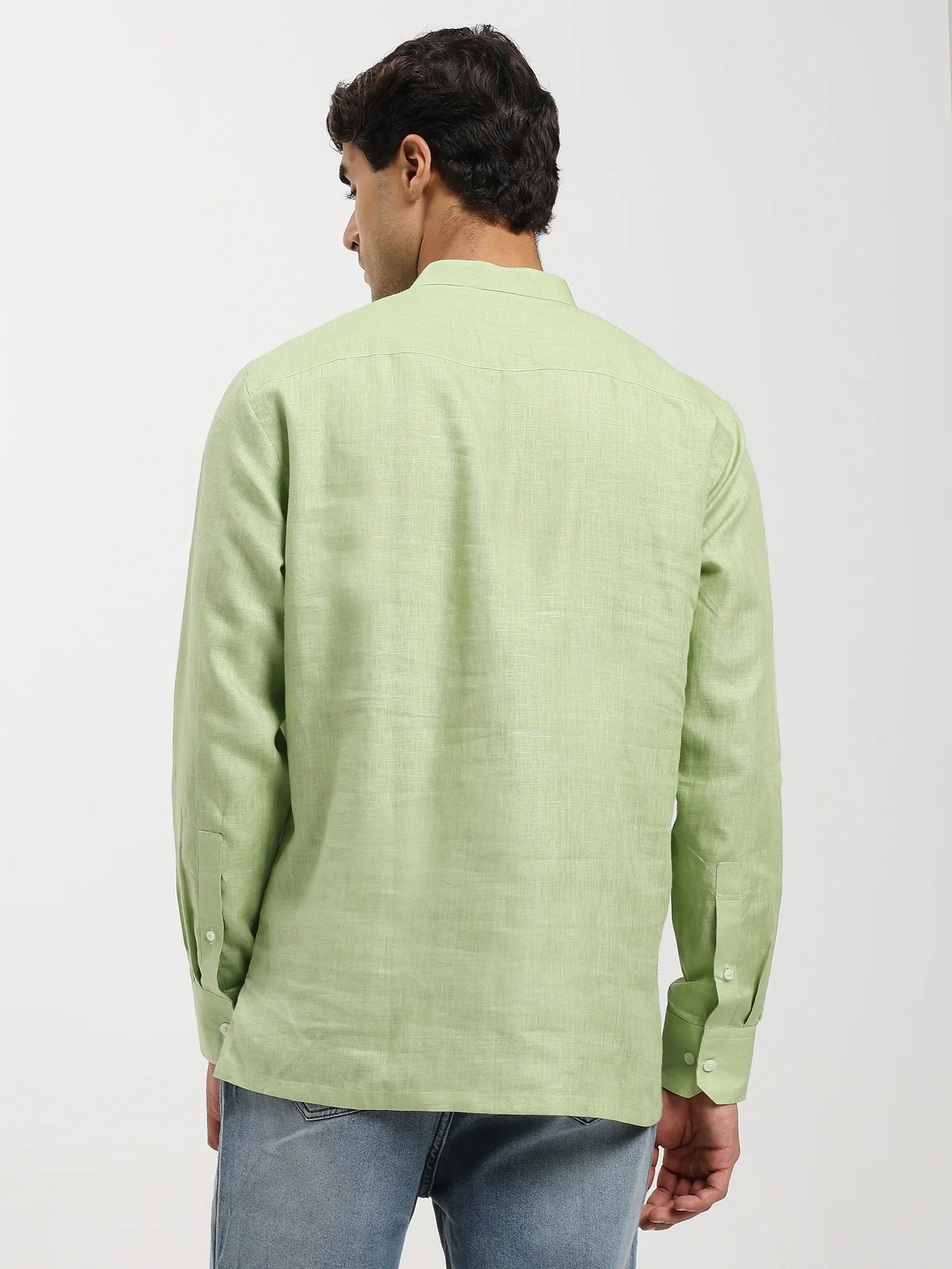 Verdant Linen Kurta