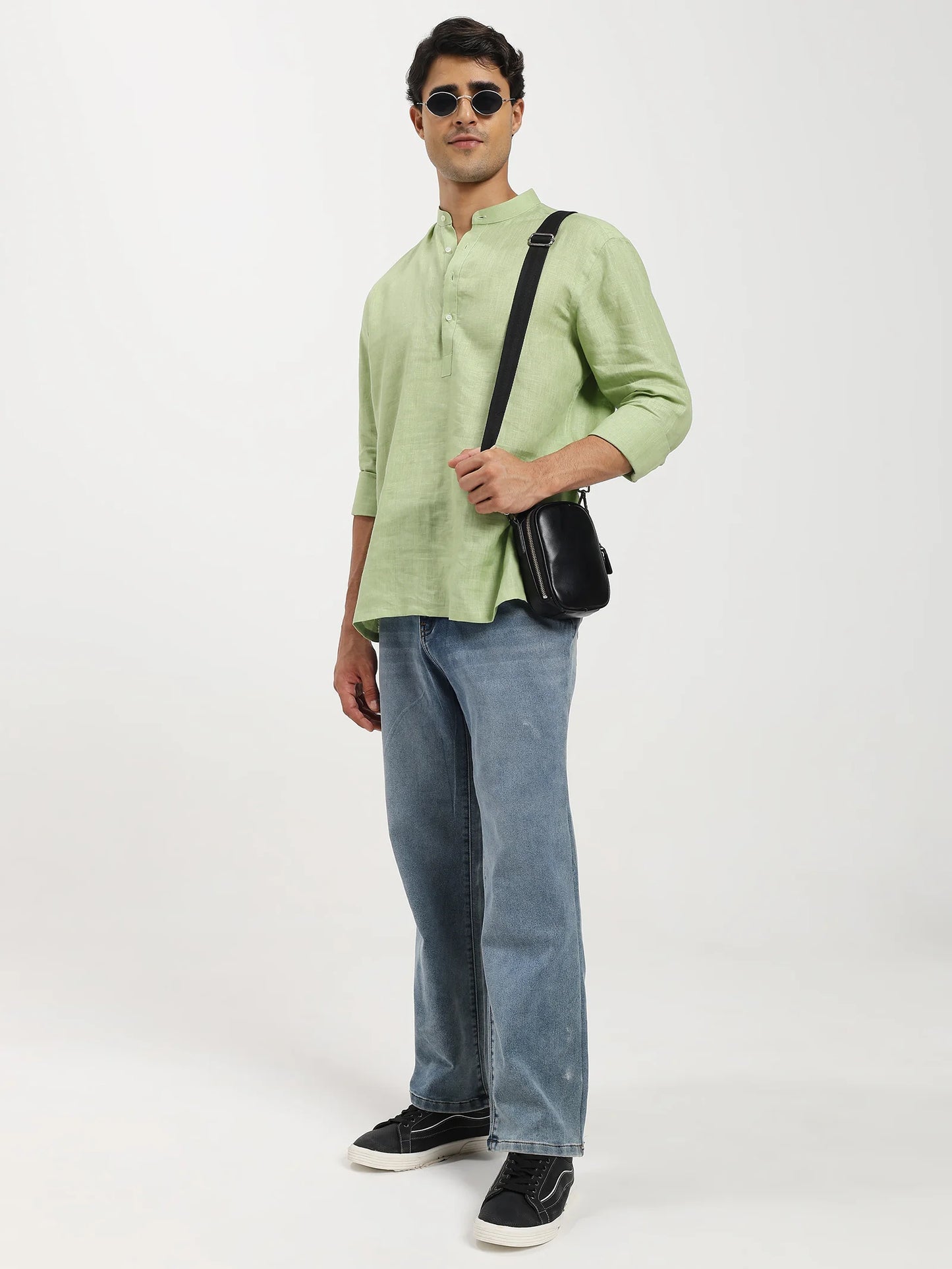 Verdant Linen Kurta