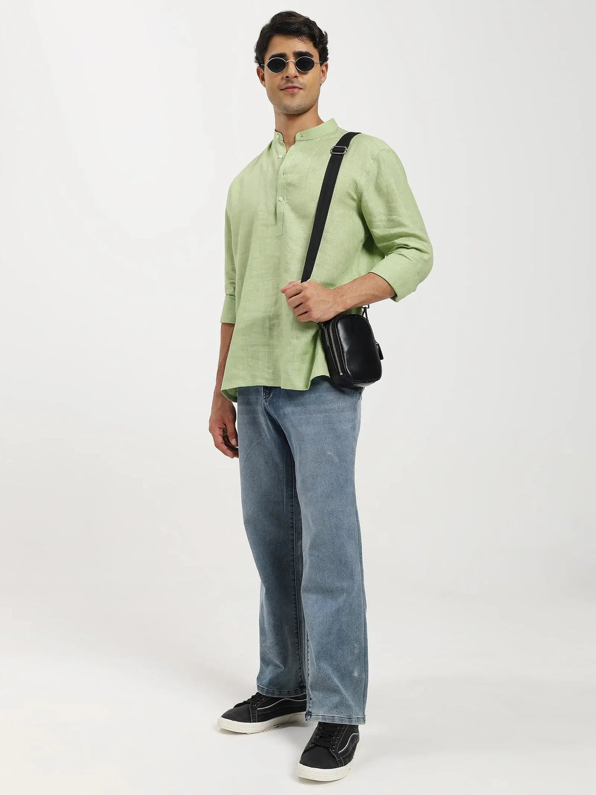 Verdant Linen Kurta
