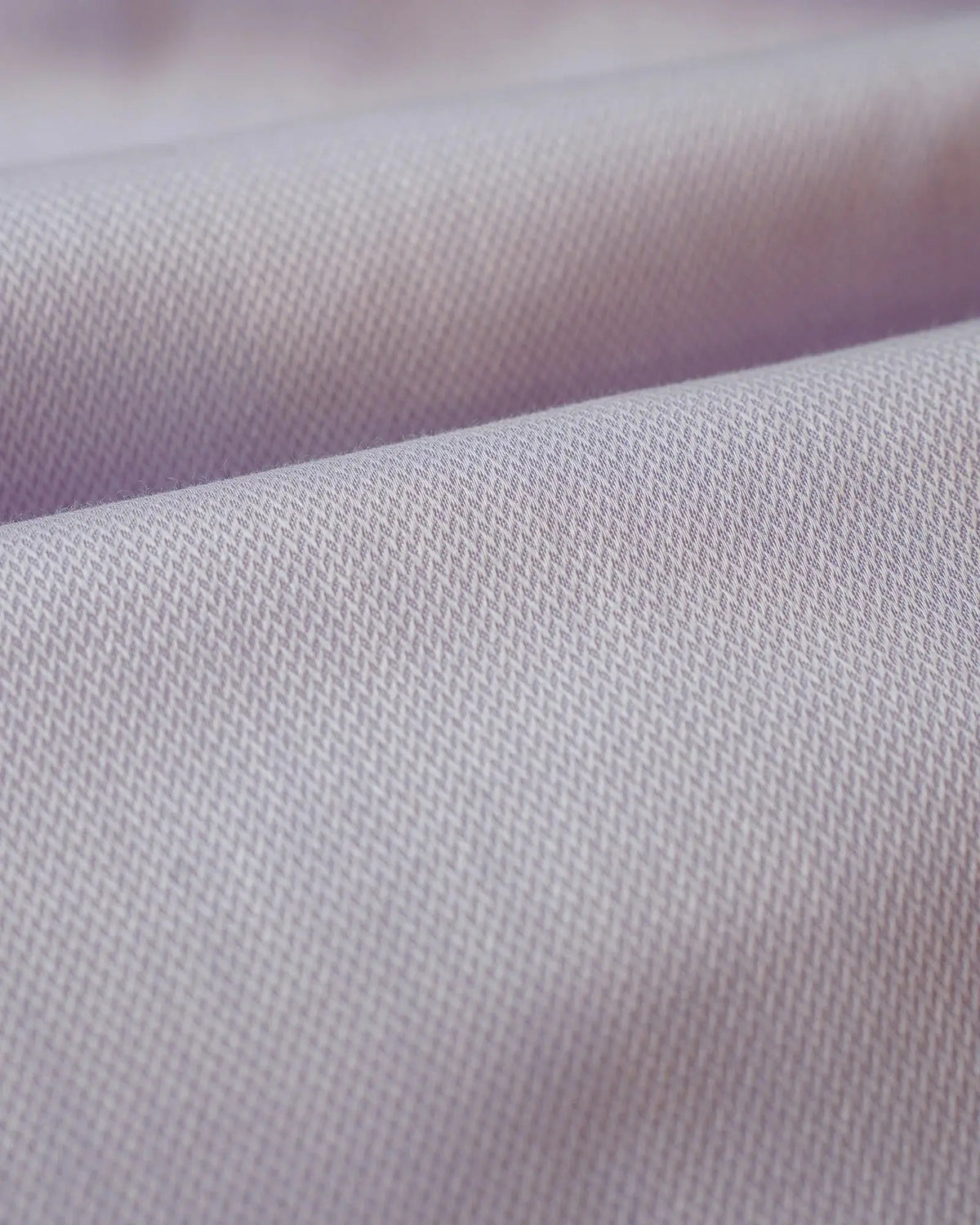 Tonal dobby weave fabric swatch in soft violet, Hemistry premium cotton formal shirt