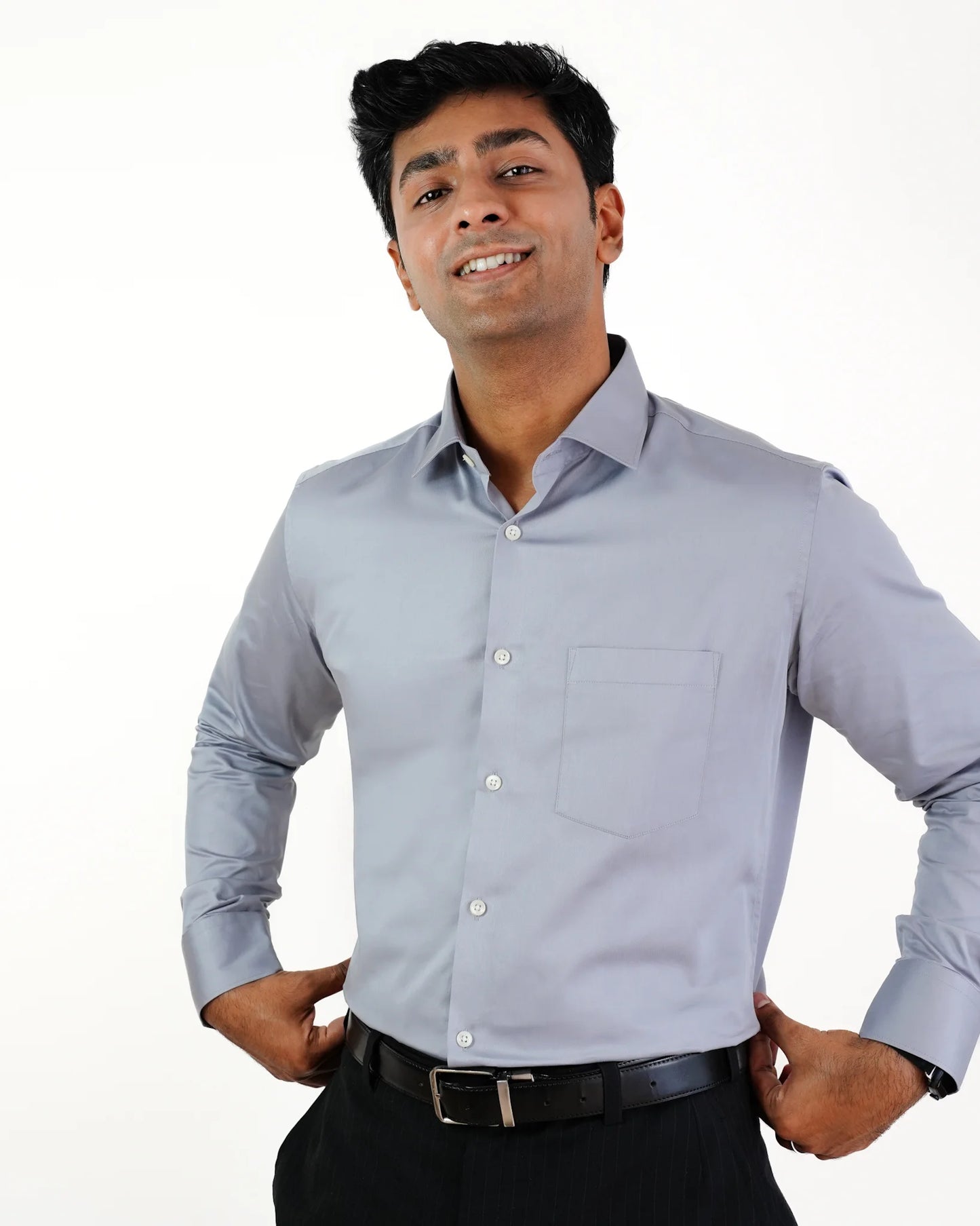 Modern Slate Grey Shirt