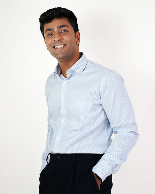 Blue Horizon Pinstripe Shirt