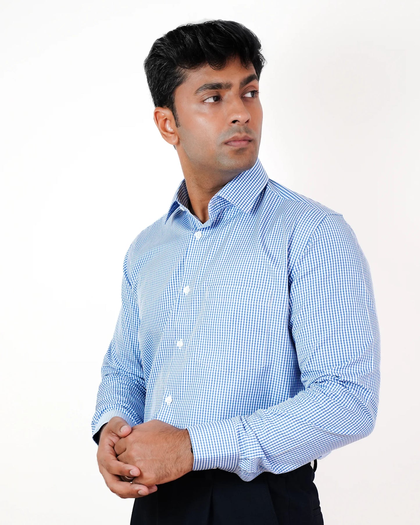 Summer Sky Gingham Shirt