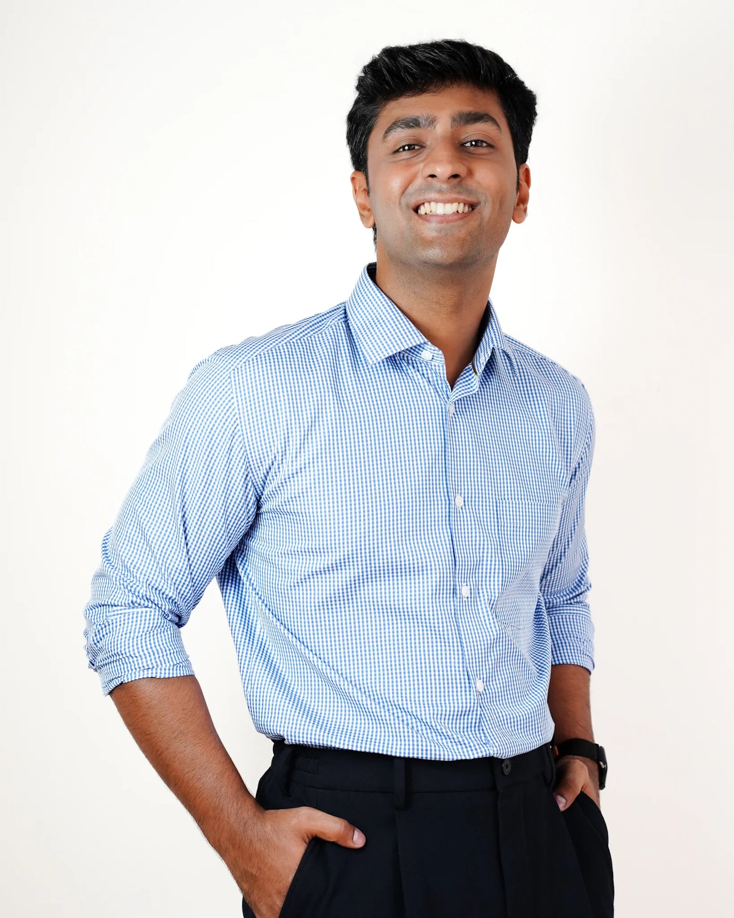 Summer Sky Gingham Shirt
