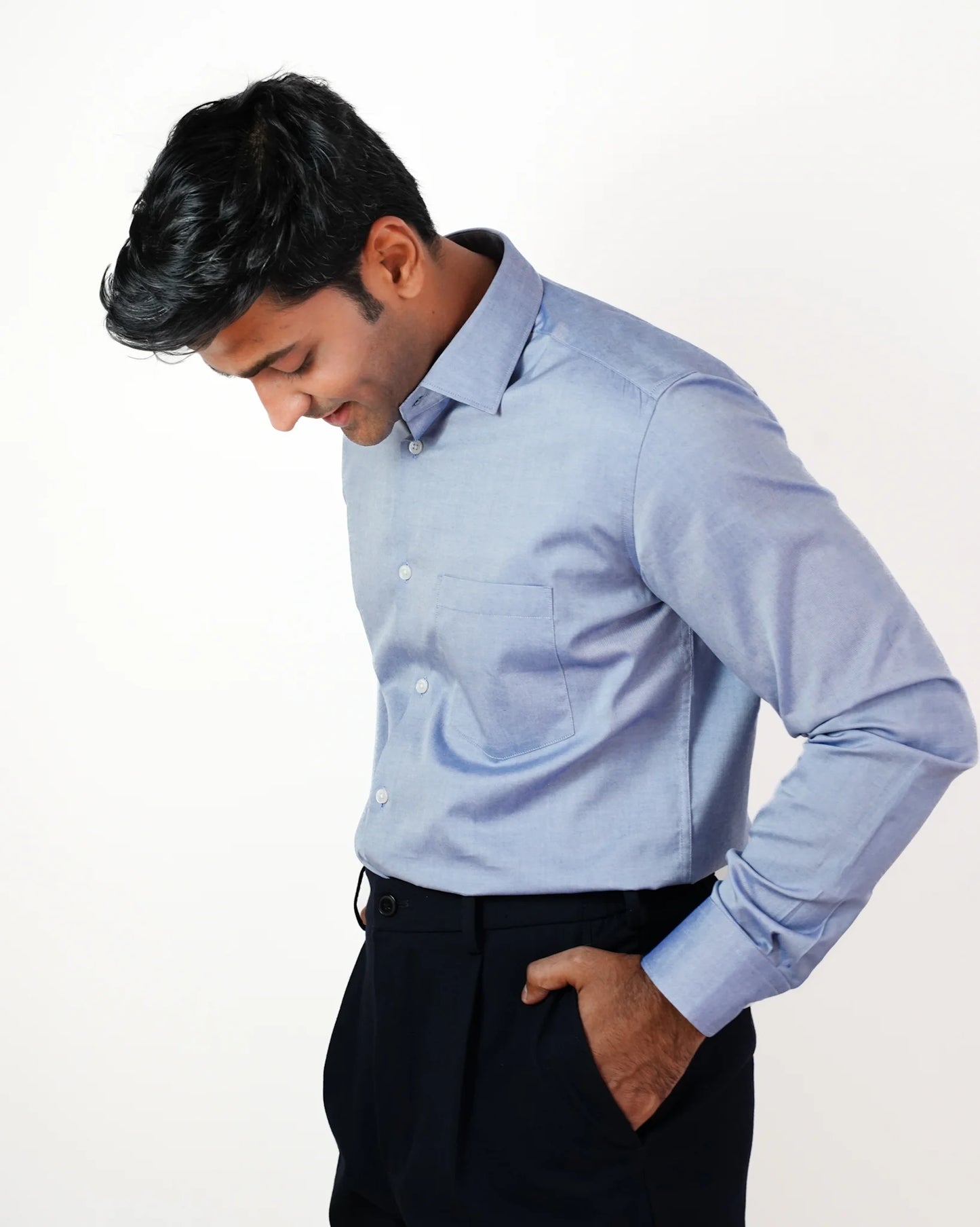 Twilight Chambray Cotton Shirt