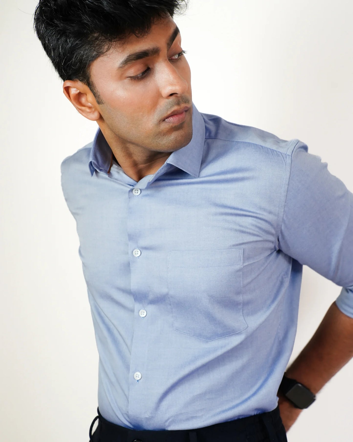 Twilight Chambray Cotton Shirt