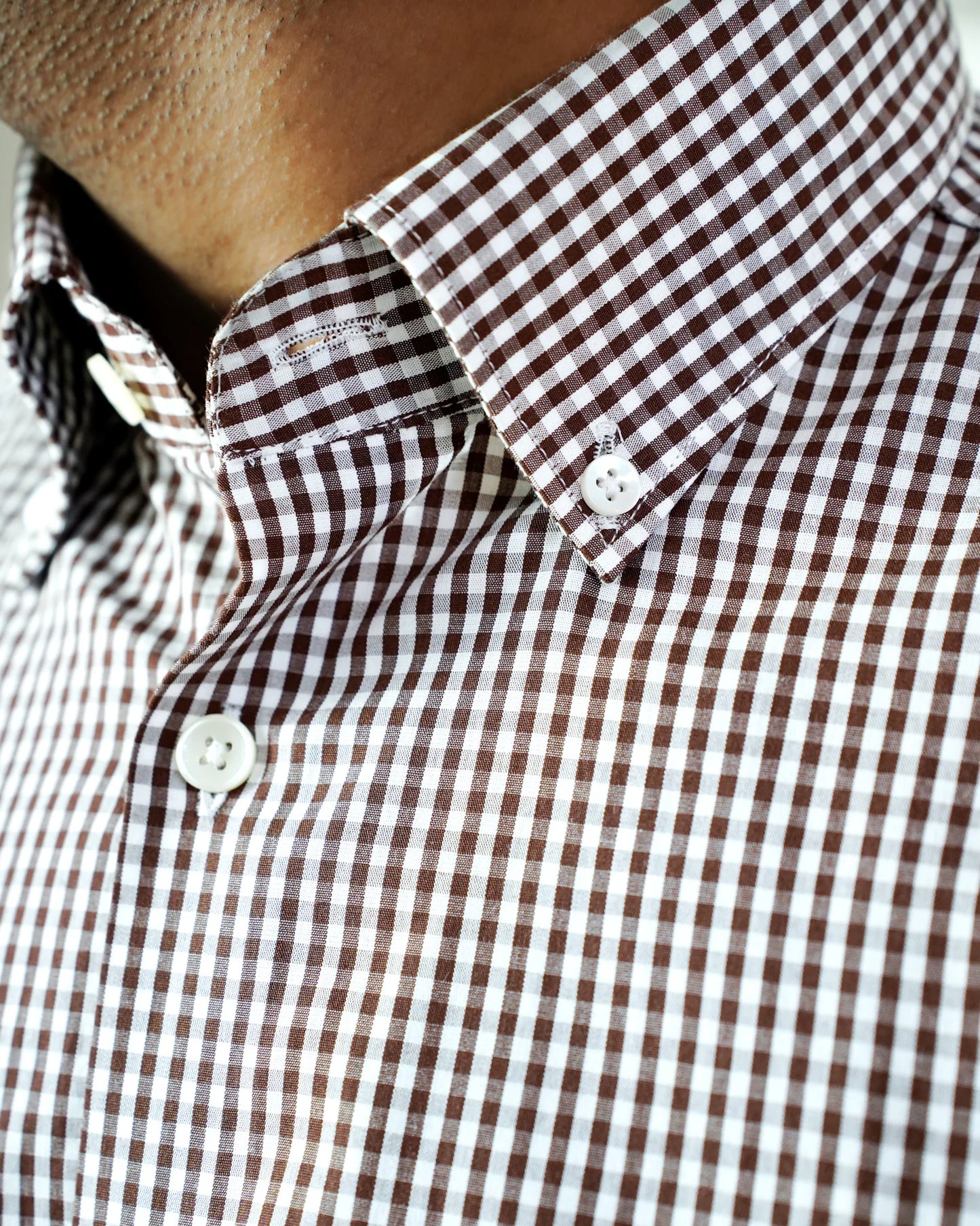 Classic Chestnut Gingham Shirt