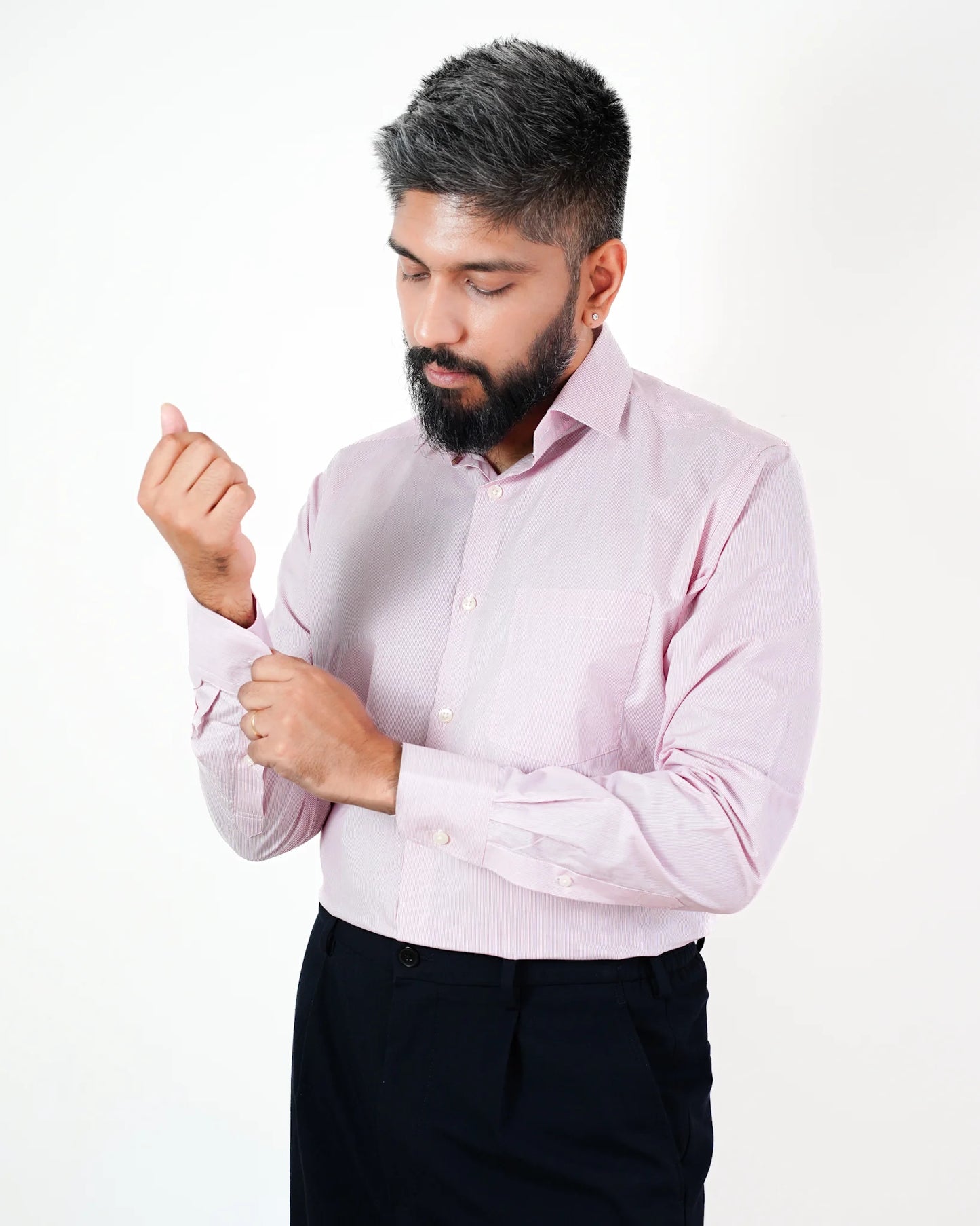 Crimson Dawn Stripe Shirt