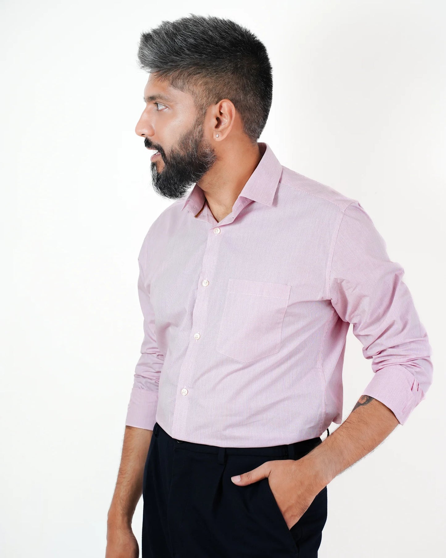 Crimson Dawn Stripe Shirt