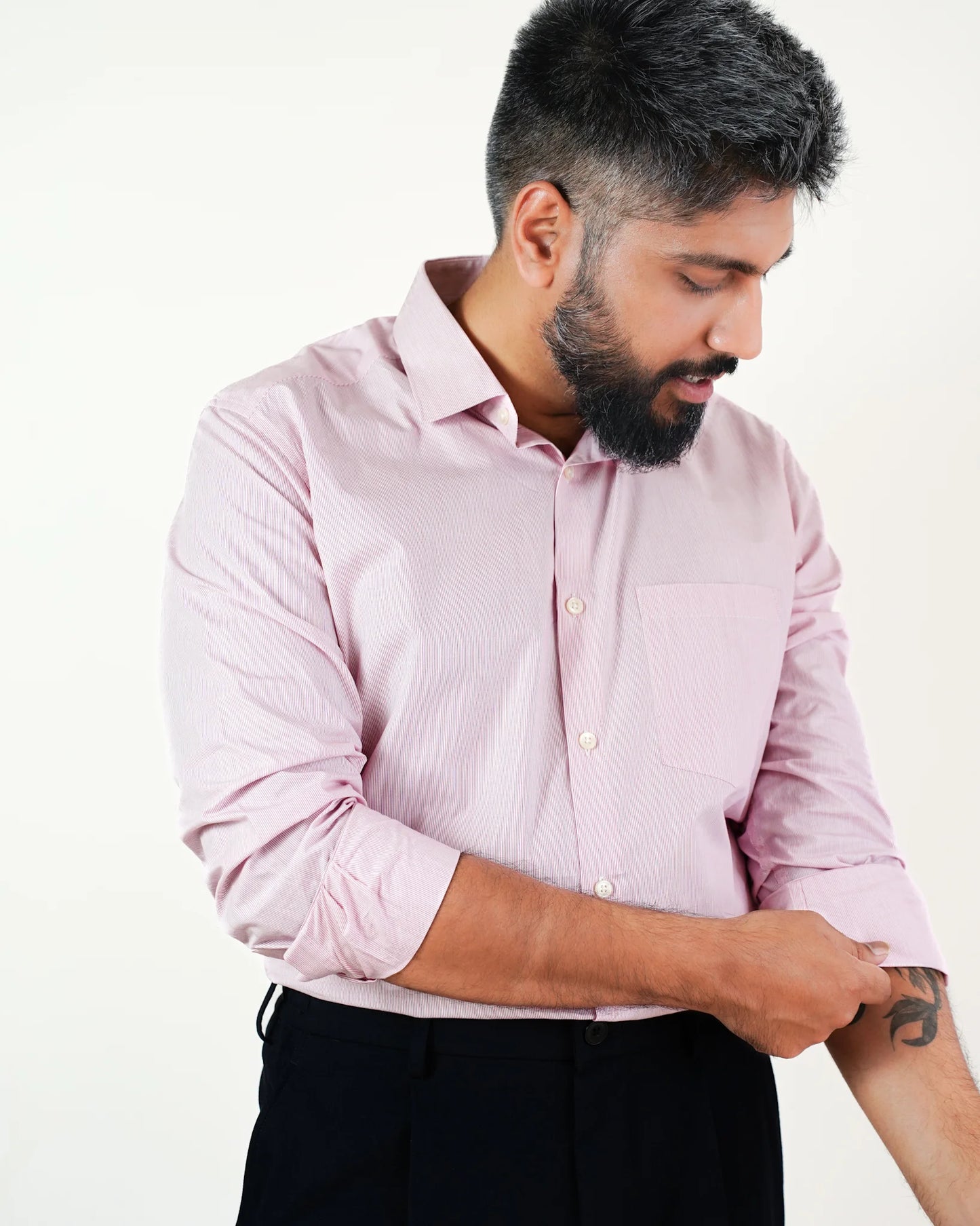 Crimson Dawn Stripe Shirt